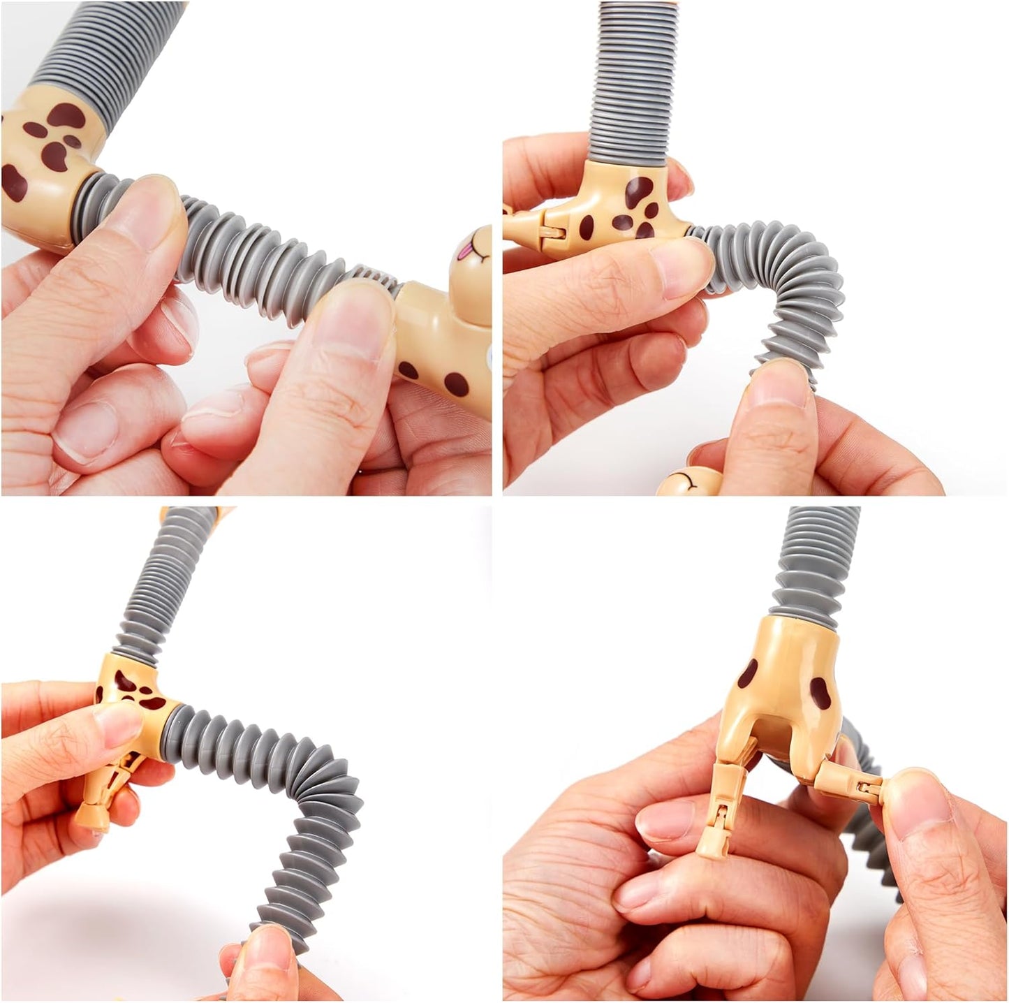 JOYIN Animal Pop Tubes Fidget Toys, 8 Pack Sensory Toys for Toddlers 2-3 Party Favors for Kids 4-8 8-12 Birthday Gifts Party, Classroom, School Reward,Goodie Bags Stuffers for Kids