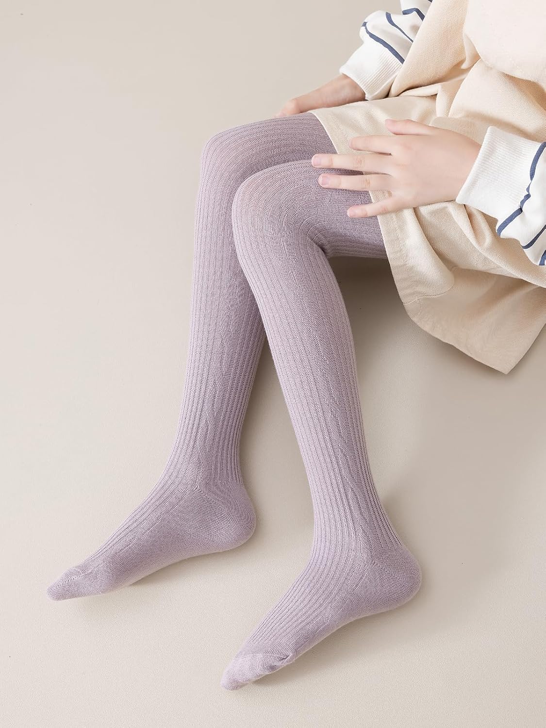 BINIDUCKLING Baby & Toddler Cable Kit Tights for Girls 6 Months - 8 Years