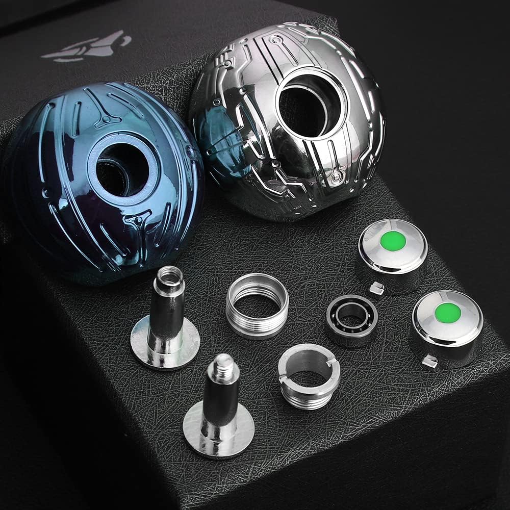 Luminous Fidget Spinner Ball for Kids Adults, Glow in The Dark Kinetic Spinning Desk Toy Ball, Fidget Toys Ball for Anti Anxiety, Unique Gift PrizesToys for Christmas Birthday (Blue)