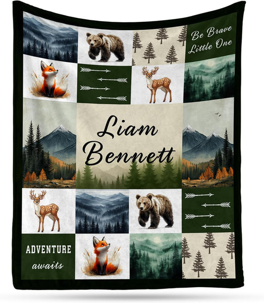 Ship Next Day, Personalized Baby Blankets - Printed in USA, Custom Name Blanket, Baby Blanket with Name, Ultra-Soft Cozy Fleece Blankets, Gifts for Baby Newborn Toddlers Boys & Girls Kids