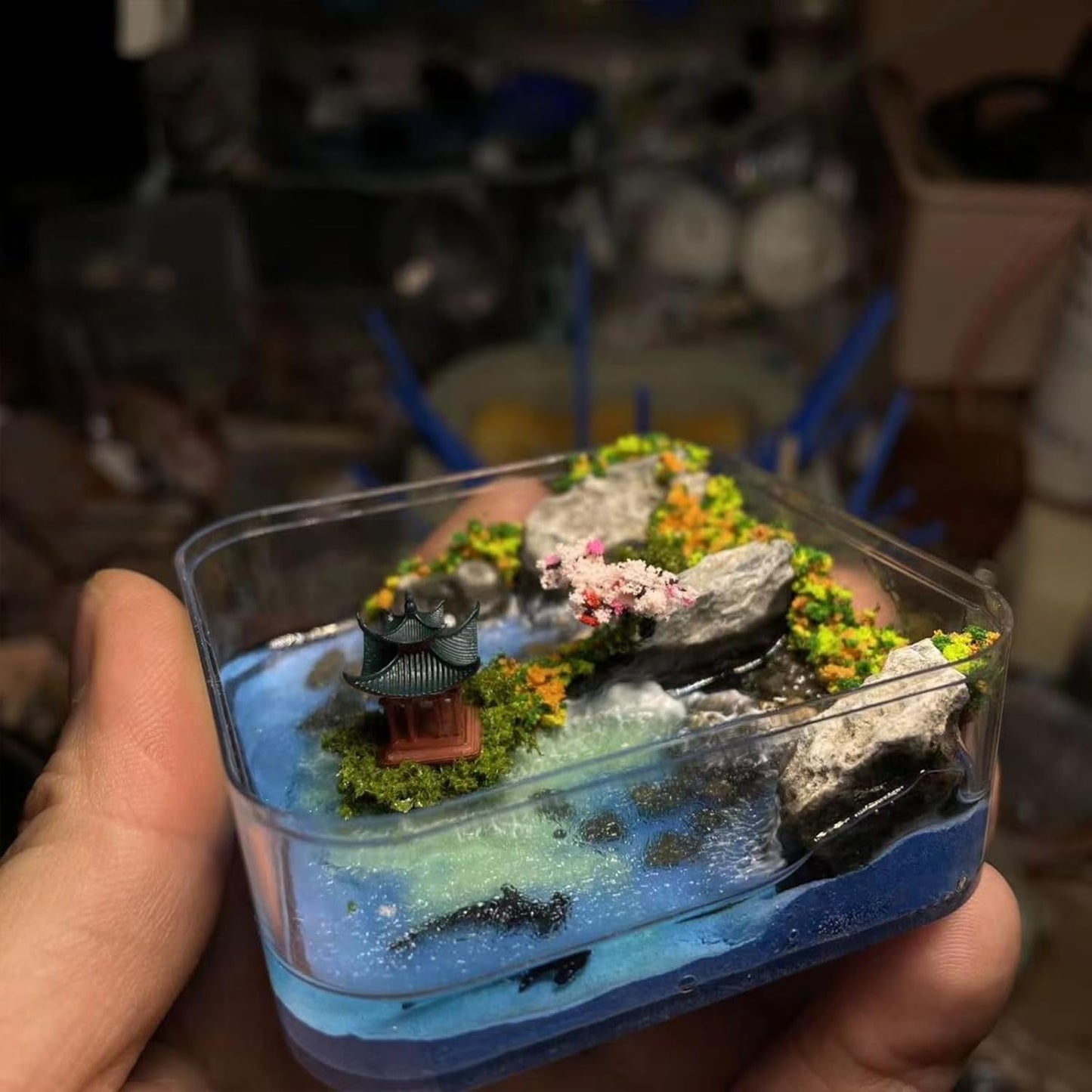 Miniature Landscape Garden Kit, Pocket Islands, Model Moss, Handmade DIY, Creative Toys, Stress Relief Toys for Adult, Desk Decorations