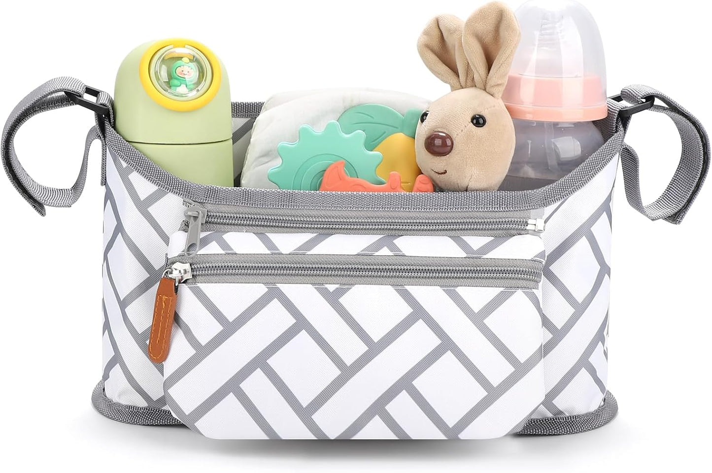 Accmor Universal Stroller Organizer with Detachable Phone Bag, Stroller Bag Caddy Organizer Stroller Accessories for Uppababy, Baby Jogger, Nuna, Doona, Britax Strollers