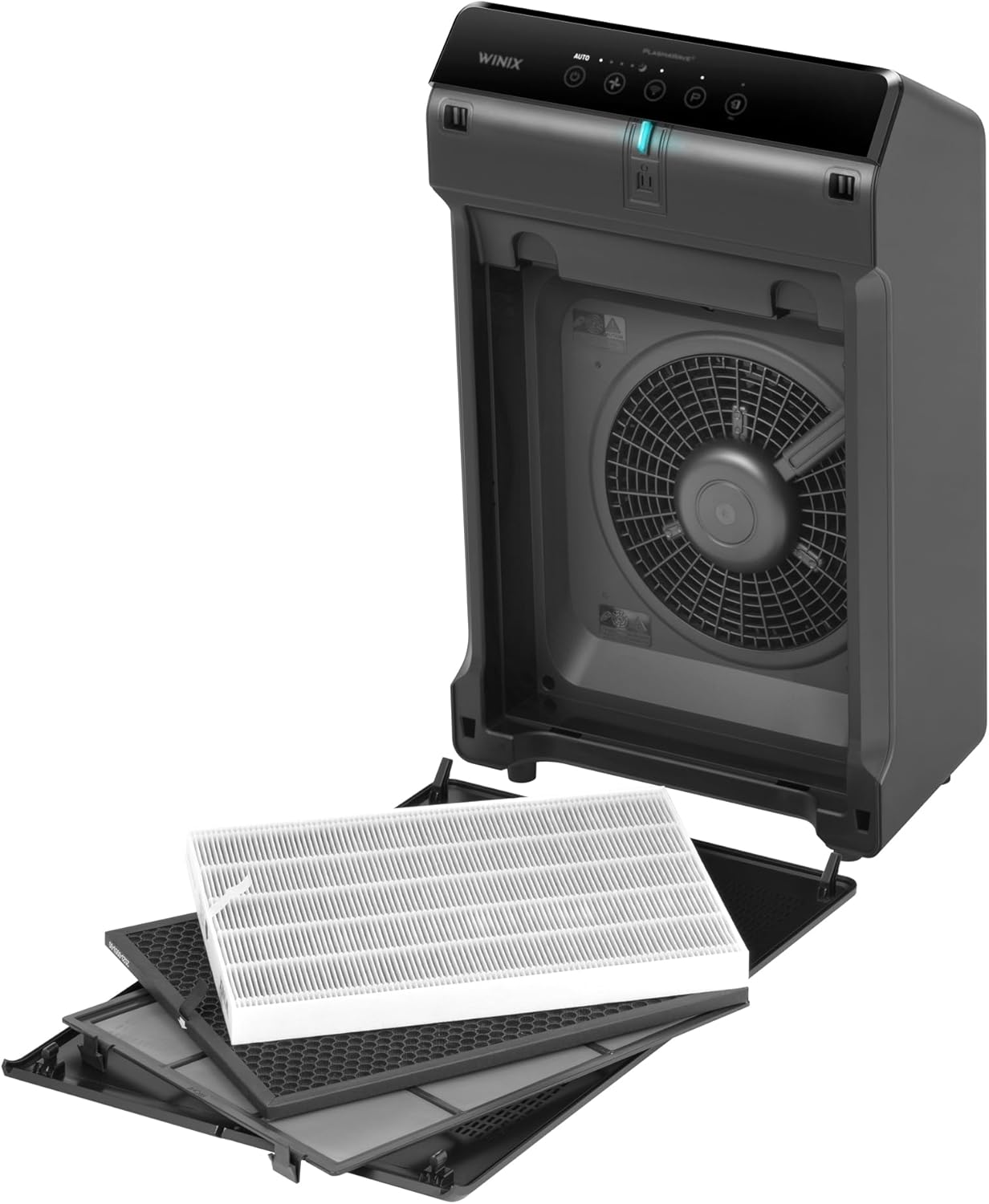 WINIX 5520 Air Purifier for Home Large Room Up to 1882 Ft² in 1 Hr With Air Quality Monitor, True HEPA, High Deodorization Carbon Filter and Auto Mode, Captures Pet Allergies, Smoke, Dust.