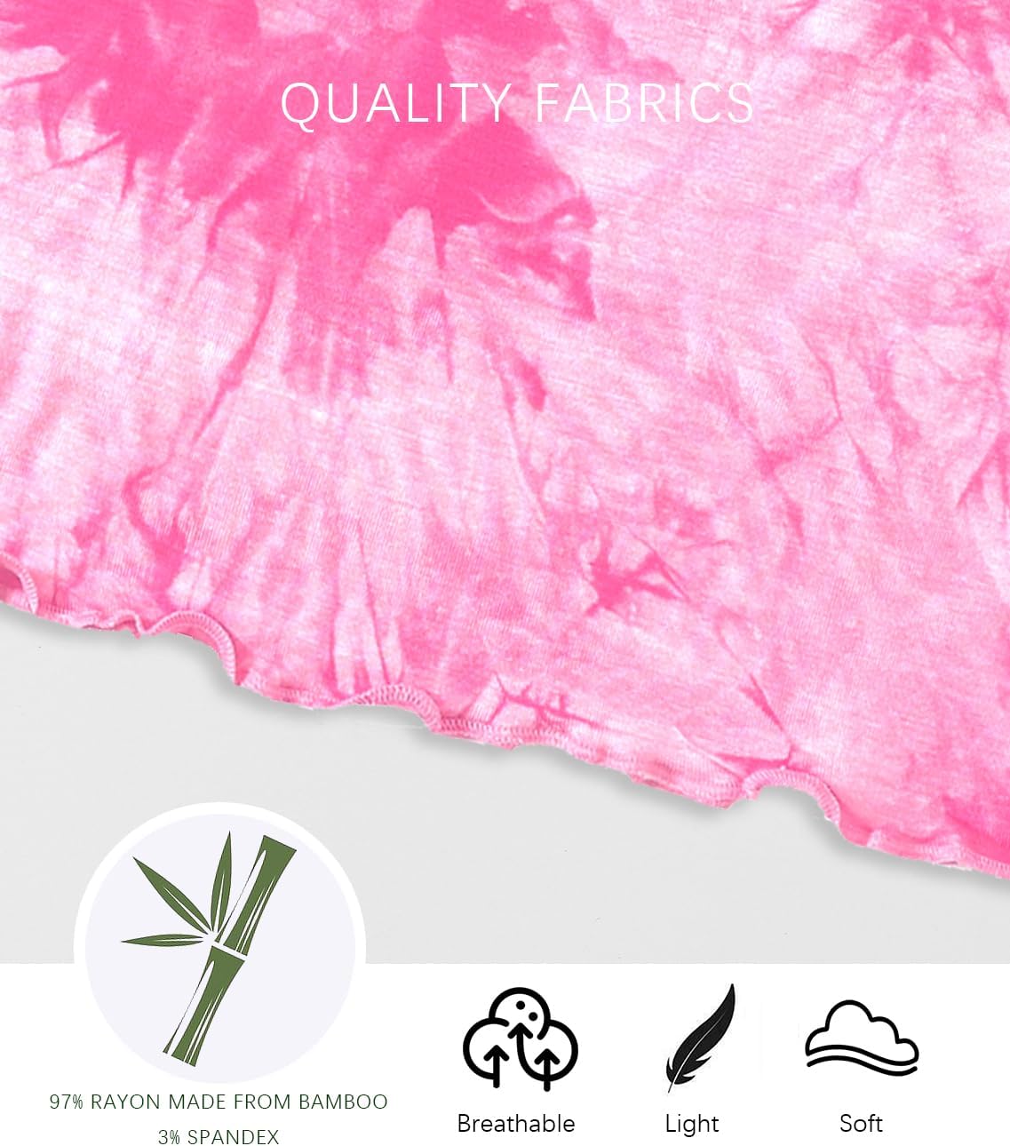 Jimonda Kids Soft Rayon From Bamboo Sleepwear Long Sleeve Boys Girls Pajama Outdoor 2-Piece tops&pant Casual sets Tie Dye PJ