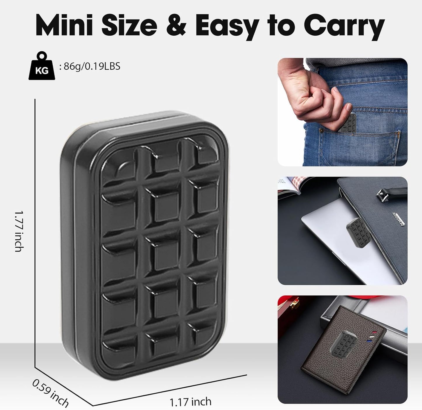 Fidget Slider Metal Magnetic Fidget Toys Adults for Stress Relief Building Blocks (Black)