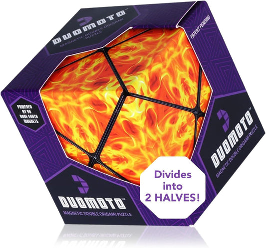 Magnetic Transforming Cube - Shape Shifting Double Creativity Puzzle w/ 96 Rare Earth Magnets - Transforms Into Over 100 Shapes - by Fun in Motion Toys - Creators of Shashibo & Cubendi