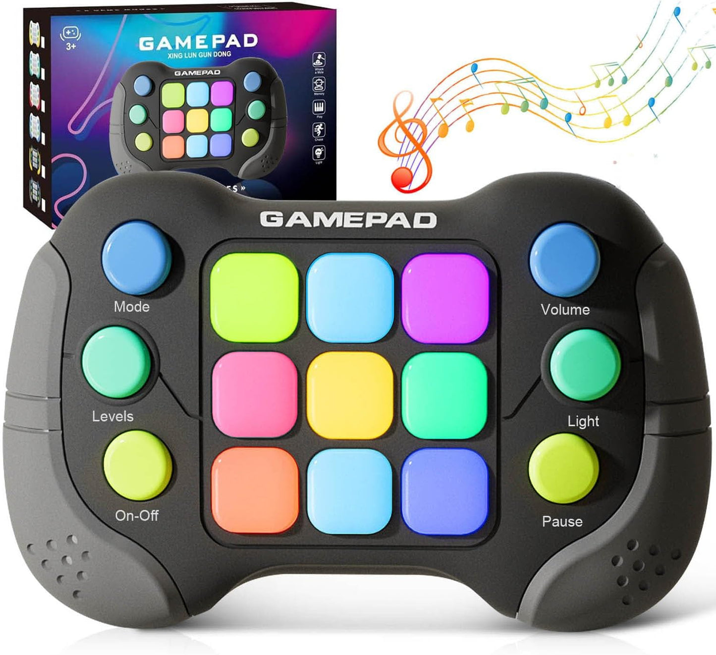 Fast Push Game Fidget Toys, Upgraded Flashing Quick Press Games Pro for Kids, Quick Push Light Up Fidget Game Controller Handheld Console Gamepad Toy for Boys Girls Teens