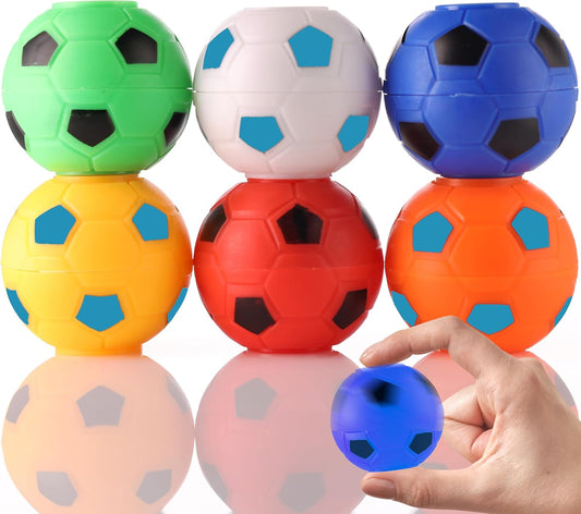 Entervending Spinner Balls 1.4''- Mini Fidget Spinner Soccer Balls - Soccer Party Favors Classroom Prizes - Sensory Toys for Kids 4-12 - Fidget Toy Gifts for Kids - Spinner Balls Bulk - 50pcs