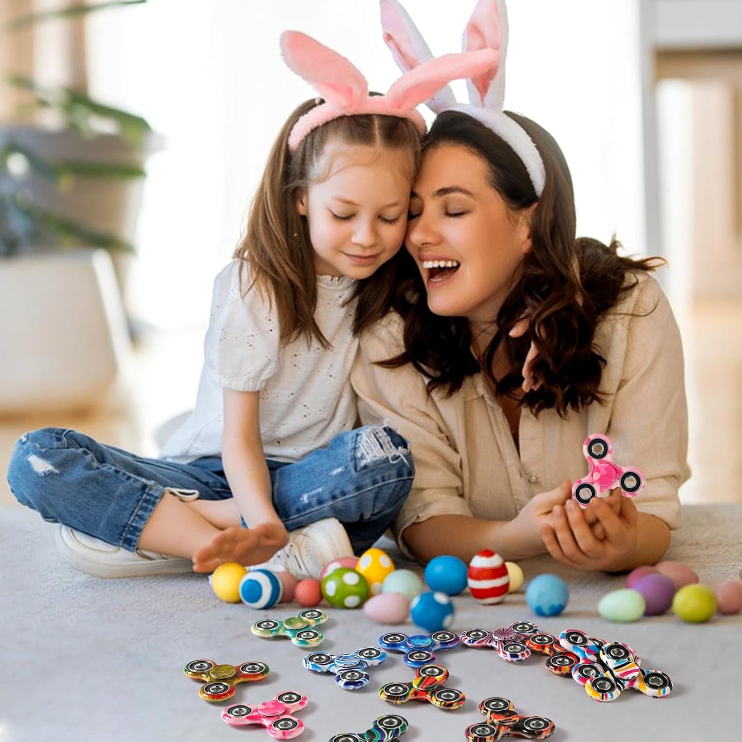 SCIONE 12 Pack Fidget Spinner Toy, Finger Spinner Fidget Pack-Anxiety Toys Stress Relief Reducer- Party Favors for Kids/Adults Birthday Party Favor Goodie Bag Stuffers Classroom Prizes