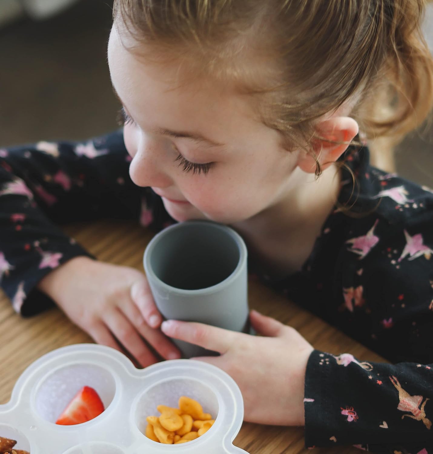 otterlove Silicone Baby & Toddler Training Cup - Pediatric OT Approved - 100% Platinum Pure LFGB Silicone - Unbreakable - Plastic Free - Tiny Cup Perfect for Baby Led Weaning