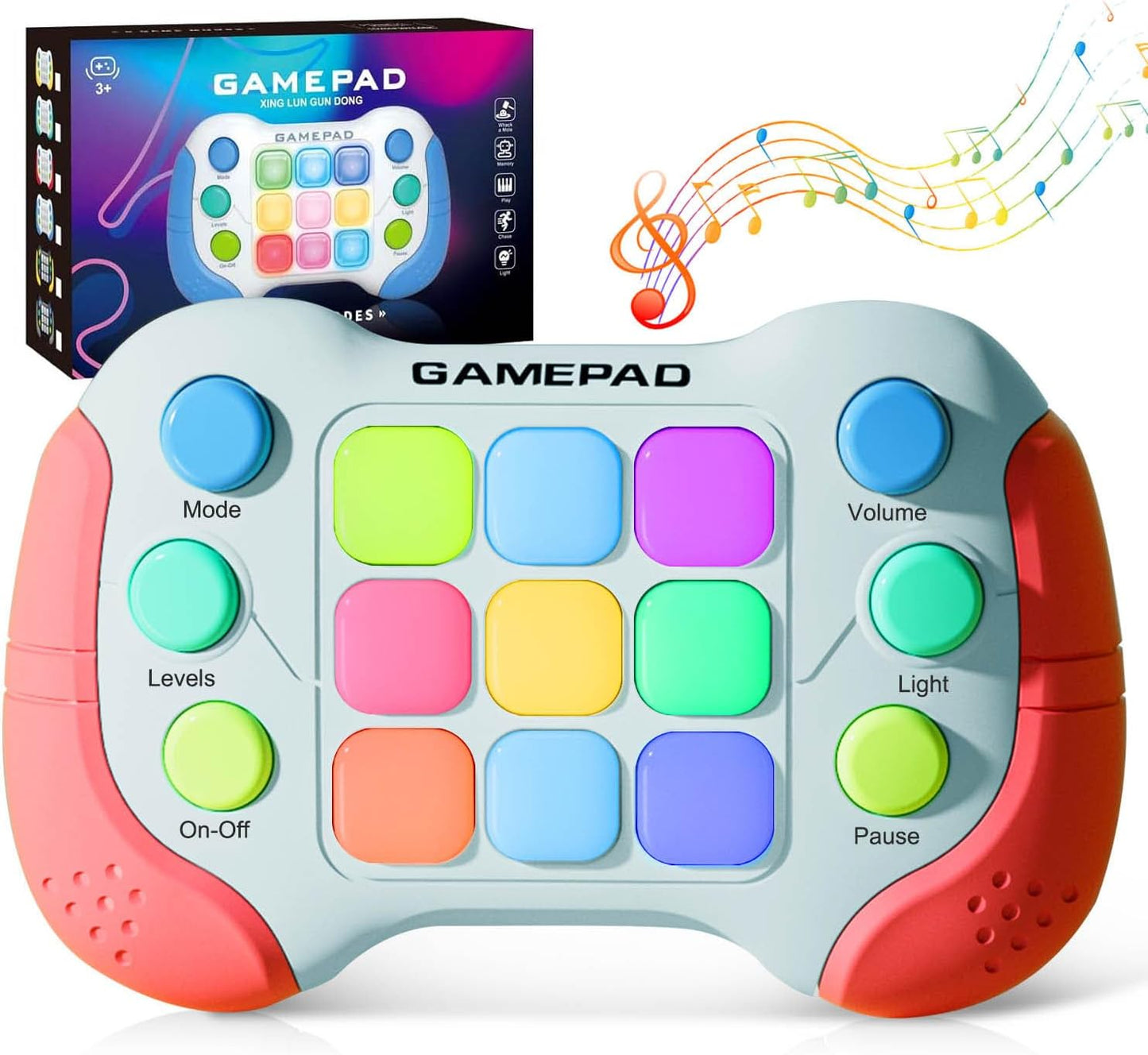 Electric Handheld Game Console Toys for Ages 8-13, Portable Quick Push Game Fidget Toys, Sensory Toy Travel Games Controller for Kids Teen Adults, Student Gift, Back to School