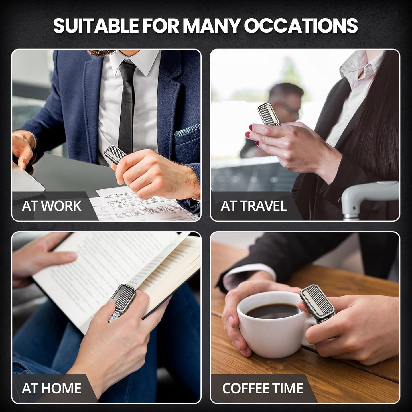 EDC Metal Fidget Slider Toys- Stress Relief EDC Fidget Slider Casual Metal Adult's Hand Toys Office Desk Toys Gifts Stress Toys for Adults