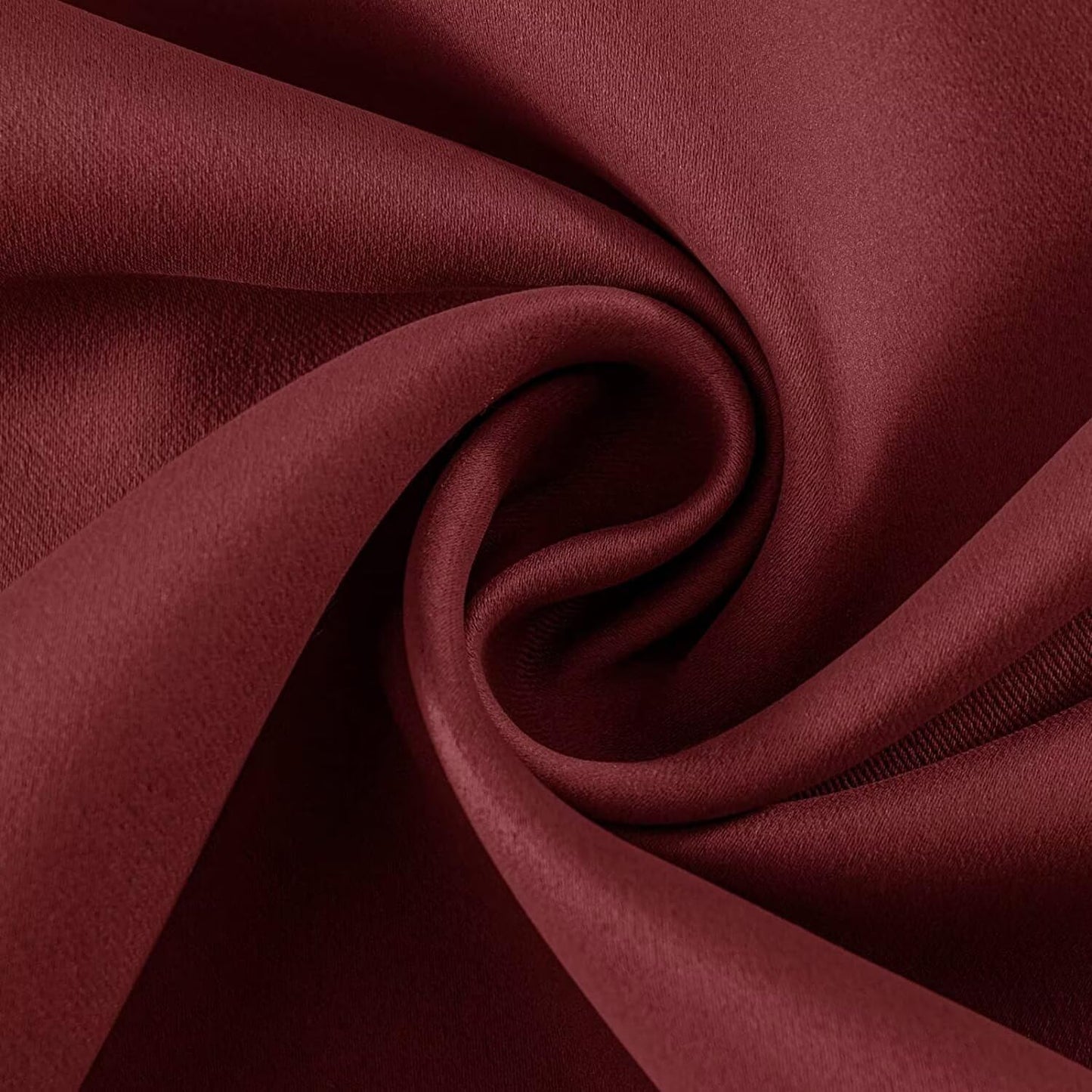 Joydeco Burgundy Red Custom Solid Single Blackout Curtain for Bedroom and Living Room, Grommet Thermal Insulated Room Darkening Curtain 1 Panel (Custom Size,Burgundy Red)
