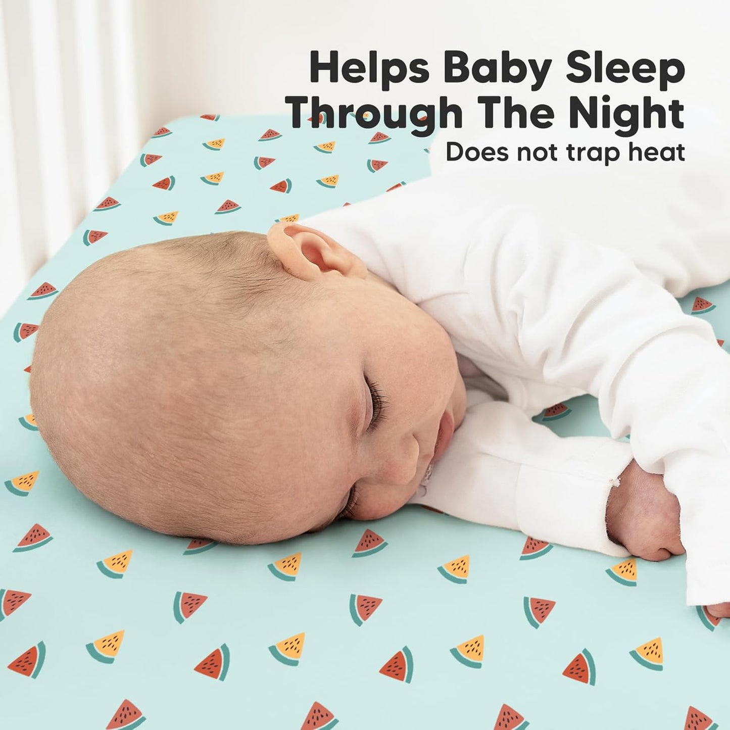 KeaBabies 2-Pack Organic Crib Sheets for Boys, Girls - 52x28 Fitted Crib Mattress Sheet Neutral, Breathable Jersey Cotton Cover for Baby Bed, Toddler Mattress, Soft & Cute Prints (Beach Day)