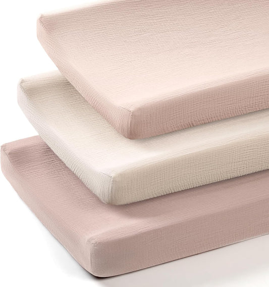 lulumoon Baby Changing Pad Cover: Muslin Diaper Changing Table Pad Cover - Changing Pad Sheets for Girls Boys