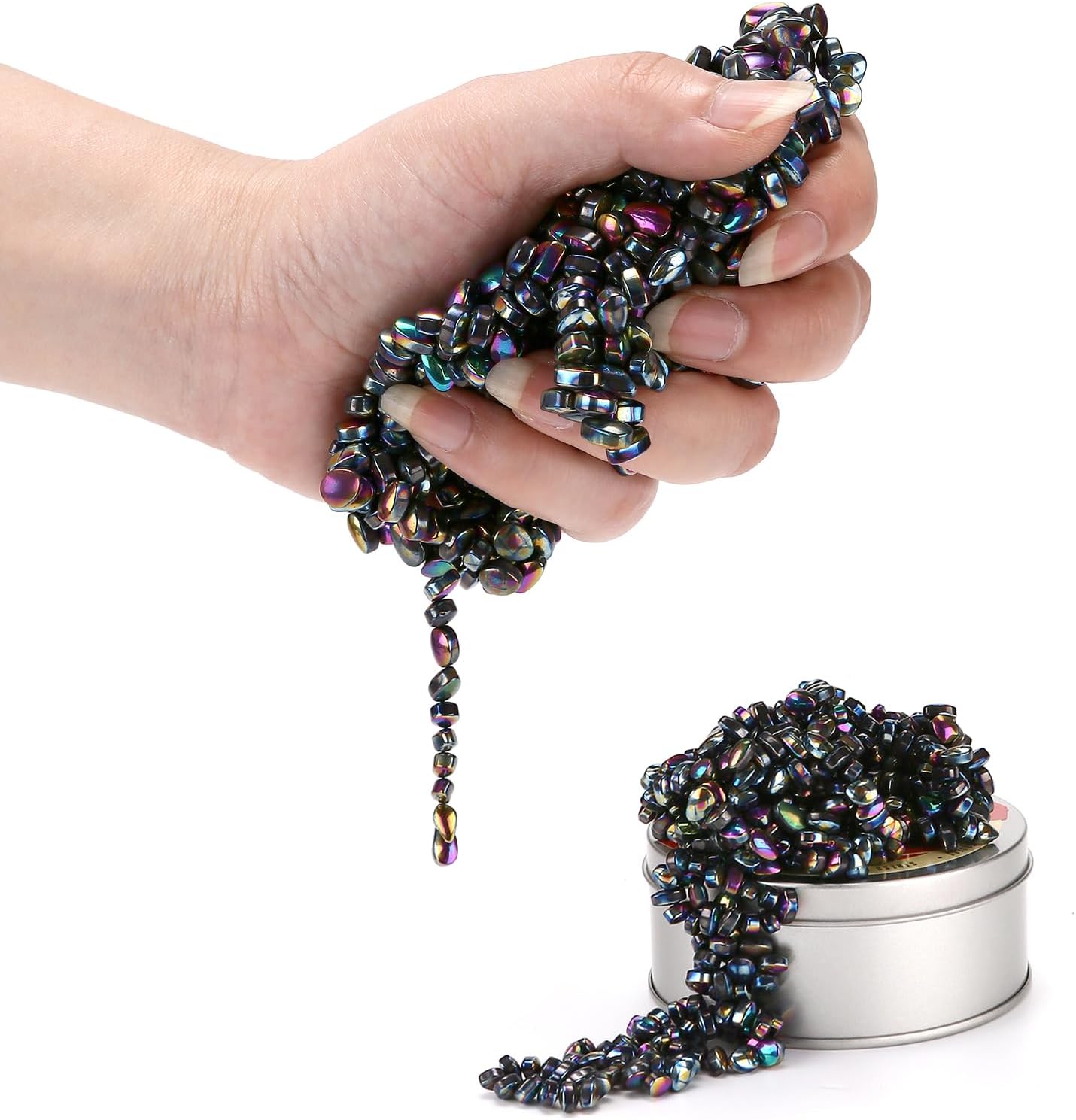 550PCS Colourful Ferrite Crags Desk Toys for Office, Like Putty, Satisfying Fidget Toys for Adults (550 PCS)