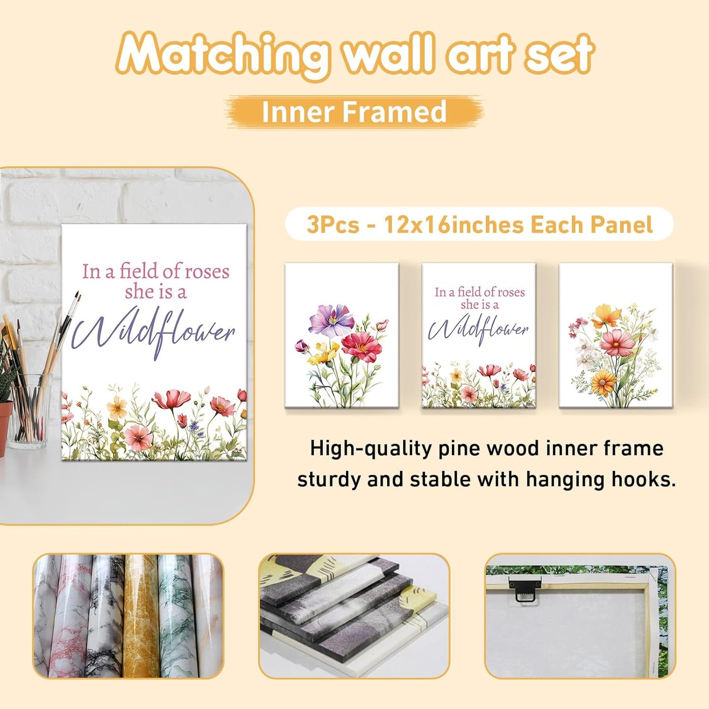 Custom Crib Bedding Set - 5 Pcs Customized Baby Crib Set with Name - Soft Double Layer Flower Nursery Baby Bedding Set for Girls Boys - Personalized for Infants Toddlers