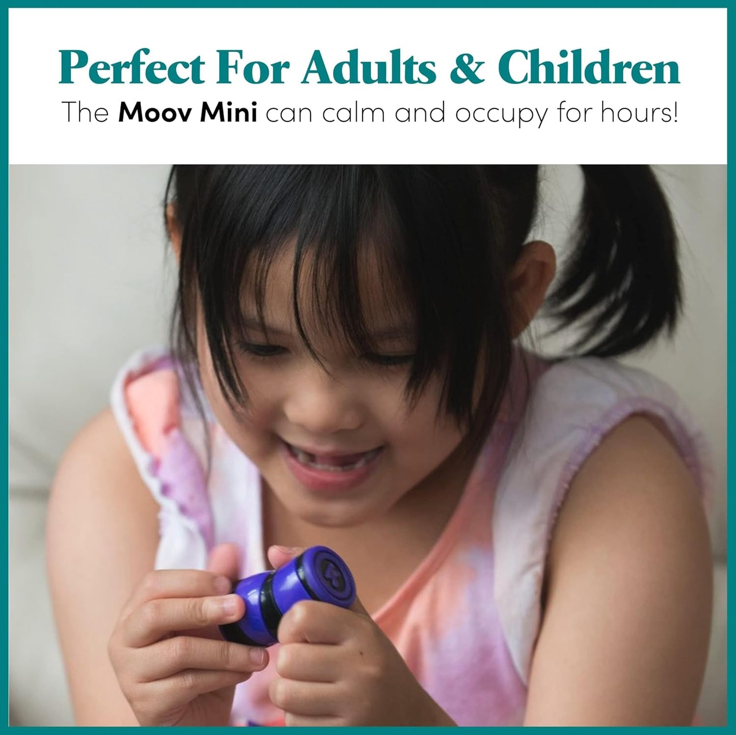 MOOV Mini Fidget Toy, Relieve Anxiety and Stress. Small, Discrete, one Hand use. Relaxing Smooth Movement. Pocket Friendly. Improve Clarity and Focus for Child or Adult. Autism Sensory aid.
