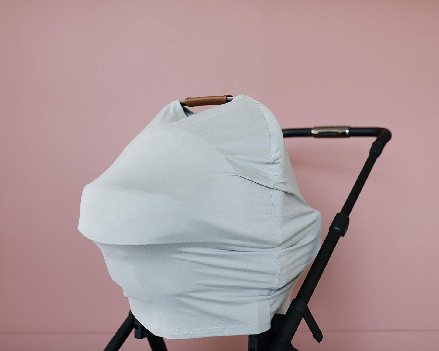 Copper Pearl Multi-Use Cover: Car Seat Covers, Nursing Cover, and Stroller Cover for Sun - Stretchy Fabric, All-Season Use, Stylish Designs, Easy Access for Moms - Stone