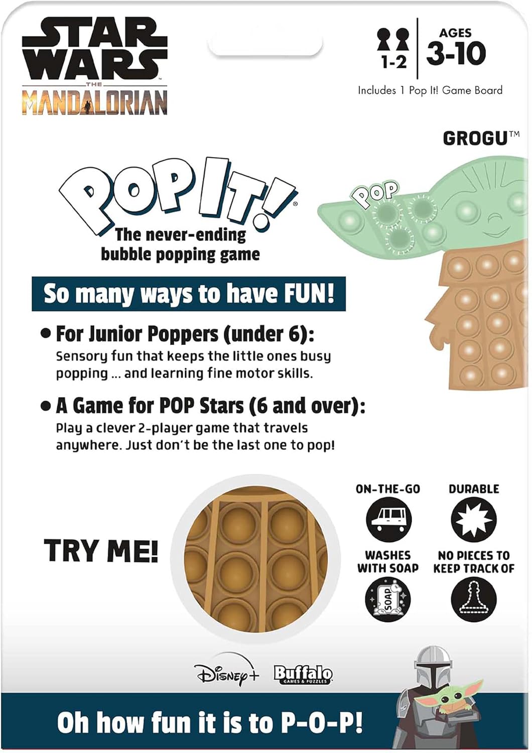 POP IT! Buffalo Games Star Wars: The Mandalorian - Grogu