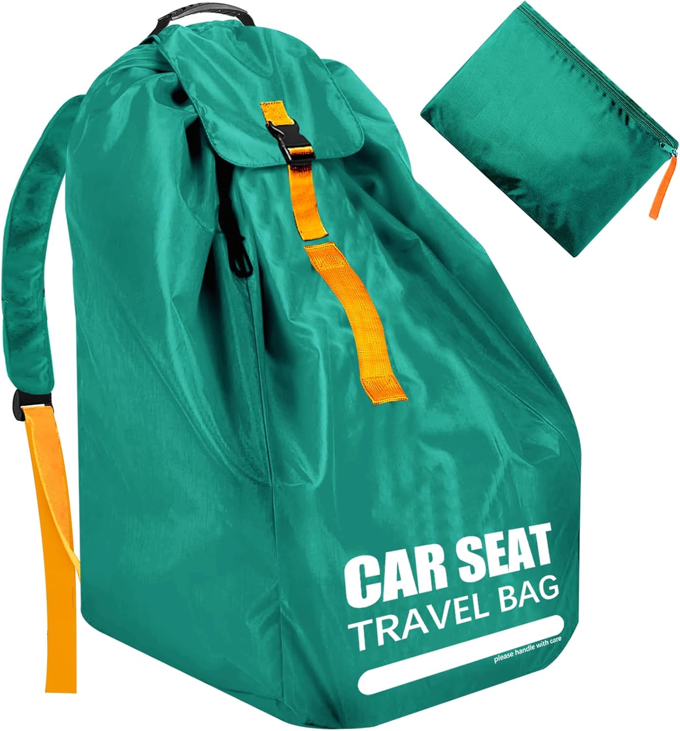 Car Seat Travel Bag for Airplane, Large Car Seat Bags for Air Travel with Comfort Padded Straps, Gate Check Storage Bag/Backpack for Carseat Airport, Carseat Cover Travel - Baby Travel Essential