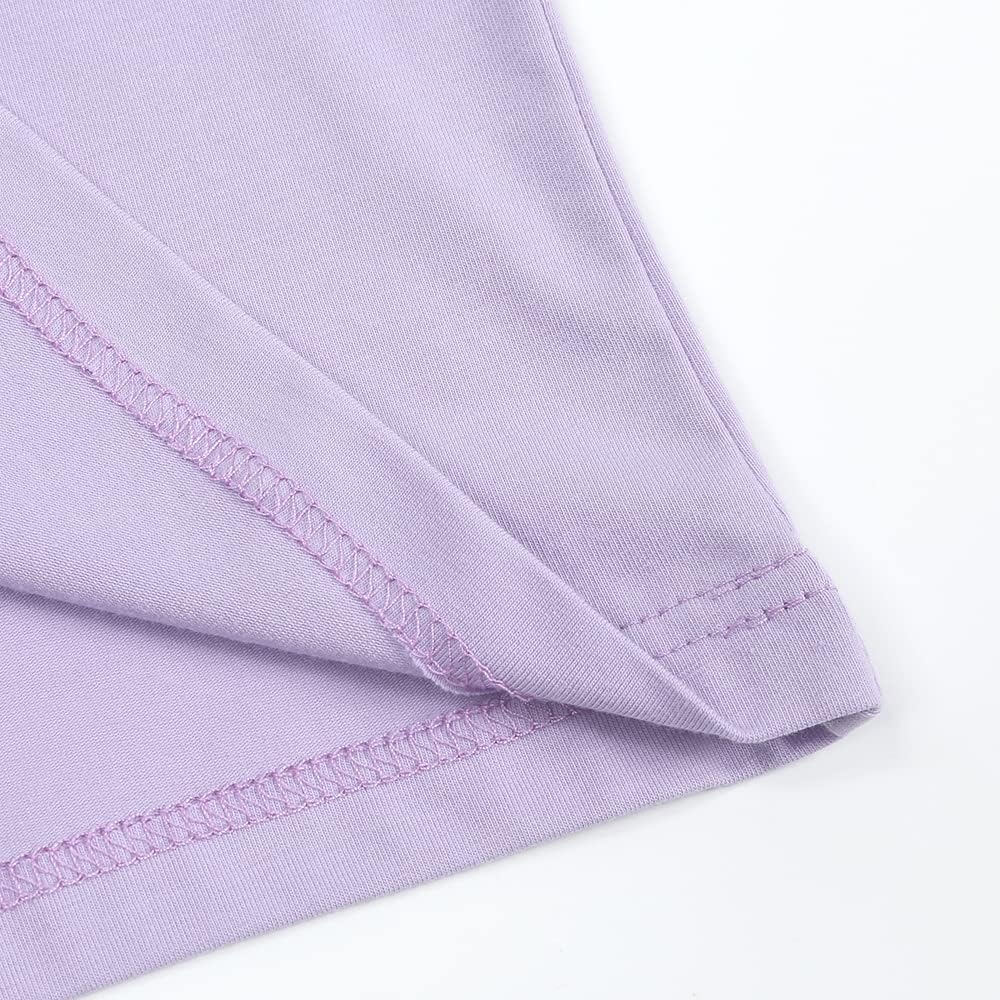 Baby Boys Girls Cotton T-Shirts 3Pack Solid Color Short Sleeve Tee Summer Crewneck Tops for Toddler Kids