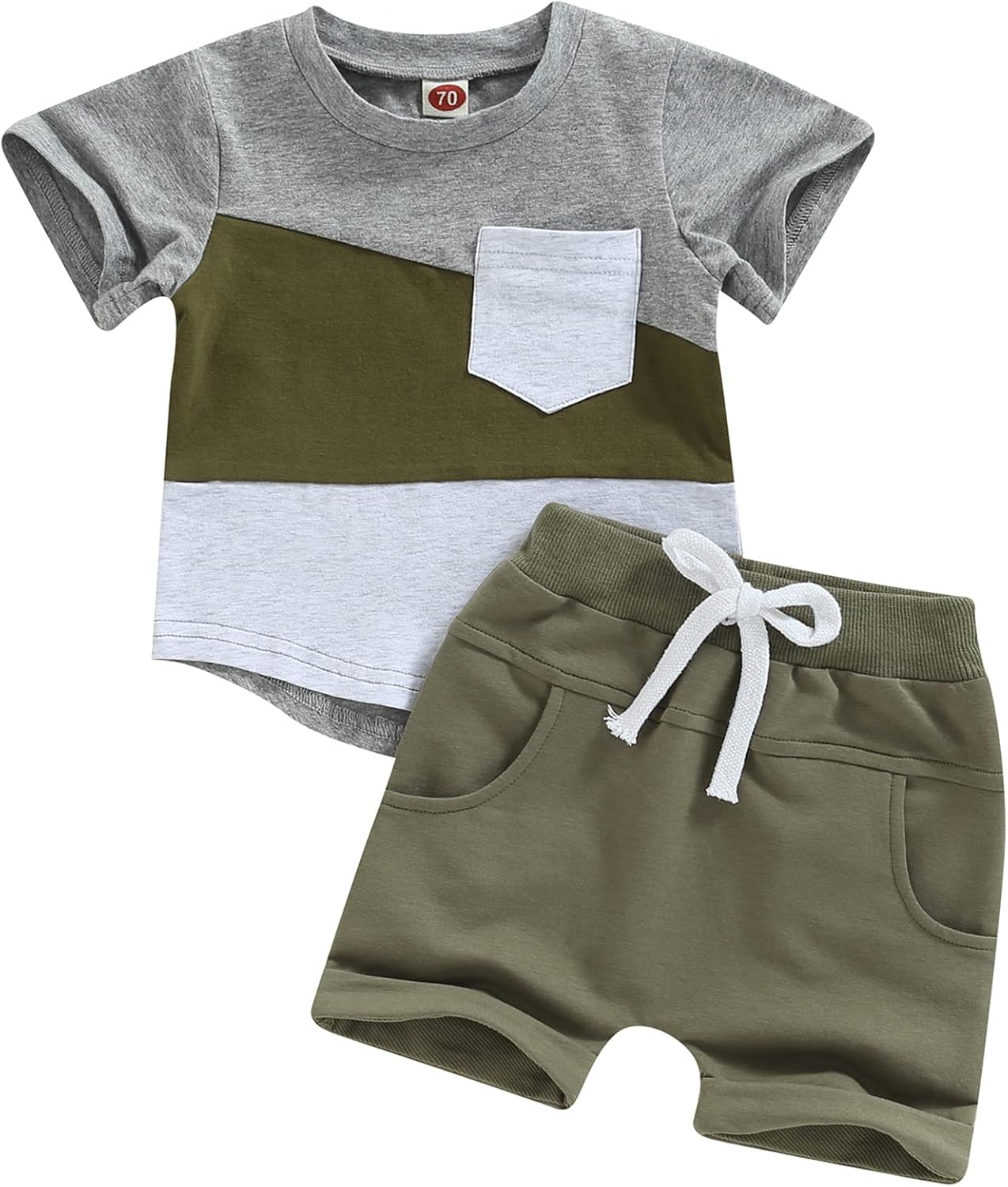 Mubineo Infant Toddler Baby Boy Summer T Shirt Shorts Outfits Short Sleeve Tee Tops Clothes Set