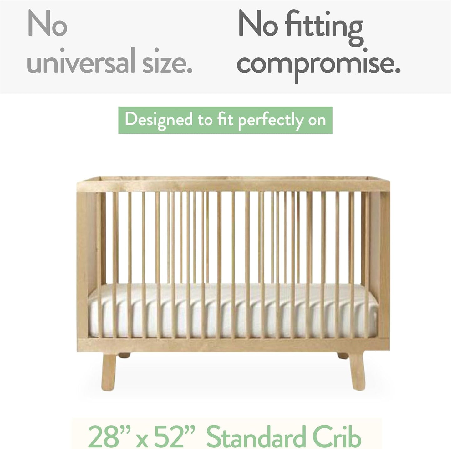 Joey + Joan Fitted Crib Sheets 28 x 52 – Compatible with Standard Crib Mattress and Toddler Bed – 100% Jersey Cotton – Dusty Blue + Navy – 2 Pack