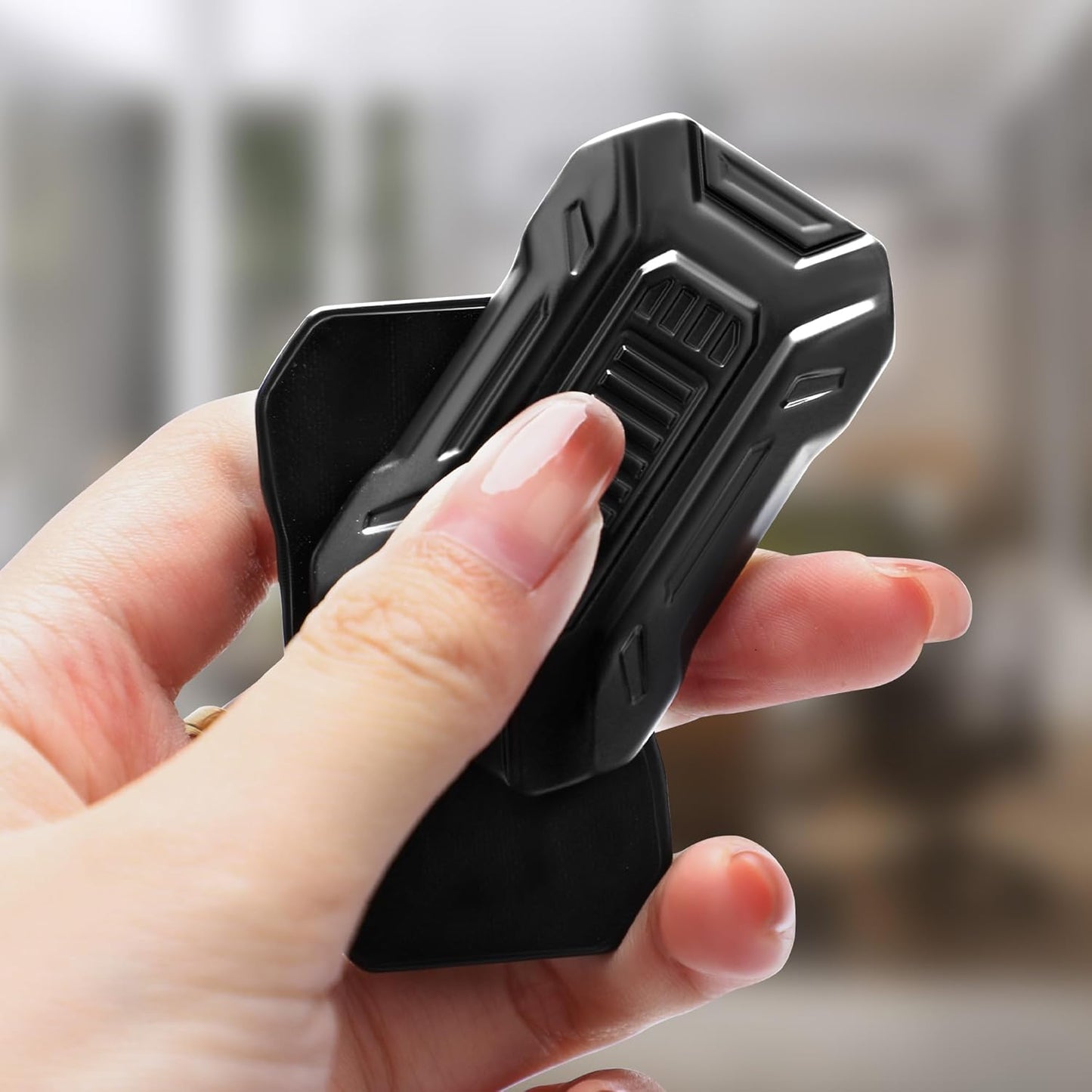 Metal Fidget Toys, Magnetic Slider Fidget for Adults Fidgets, Cool Gadgets Fidget Toys for ADHD, EDC, Anxiety, Stress Relief Toys for Adults, Kids (A-Black)