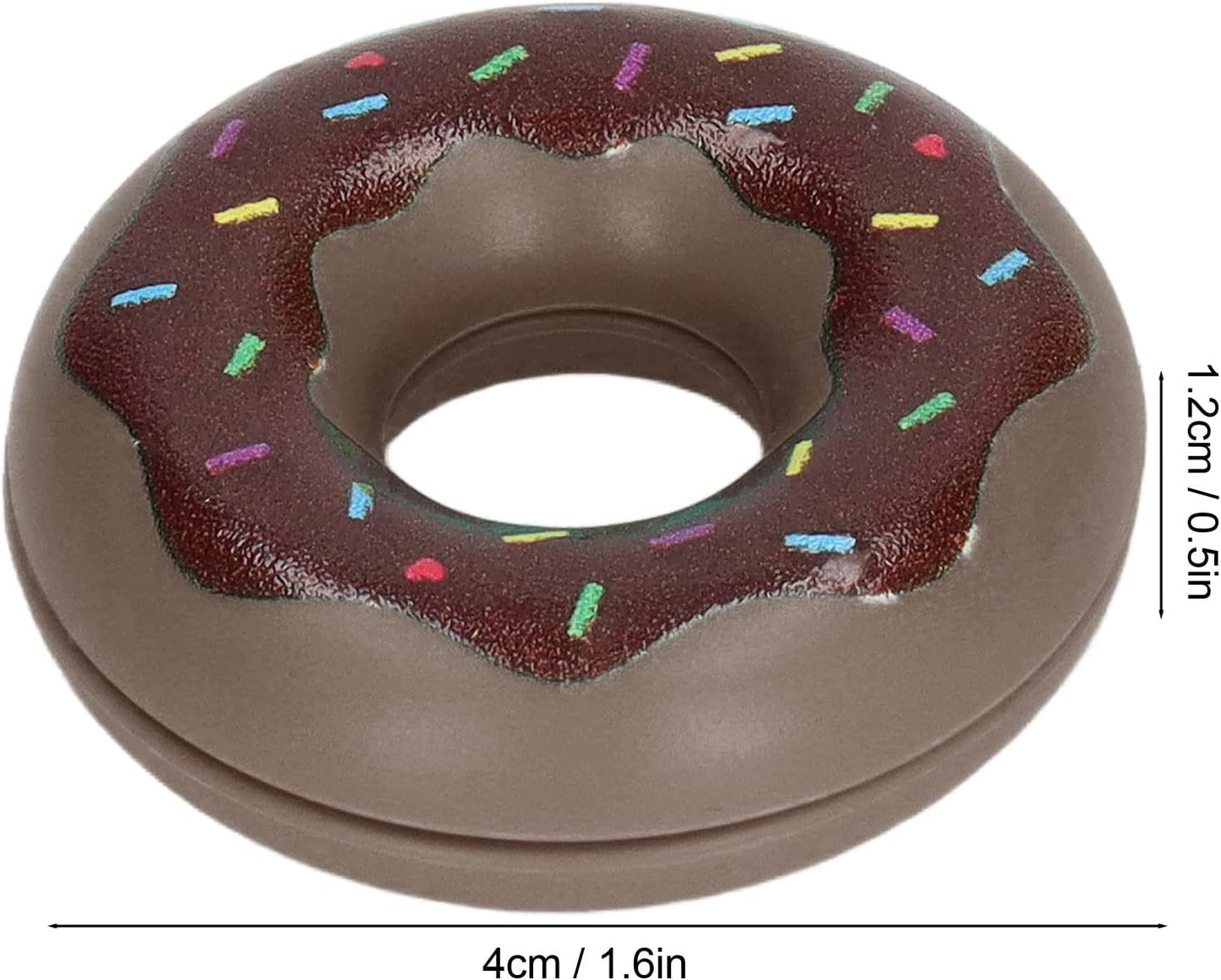 VBESTLIFE Magnetic Fidget Toy, Doughnut Finger Fidget Slider Toy Anxiety Pressure Relieving Fidget Slider Toy Fidget for Adults Kids Fidget Toys (Brown)