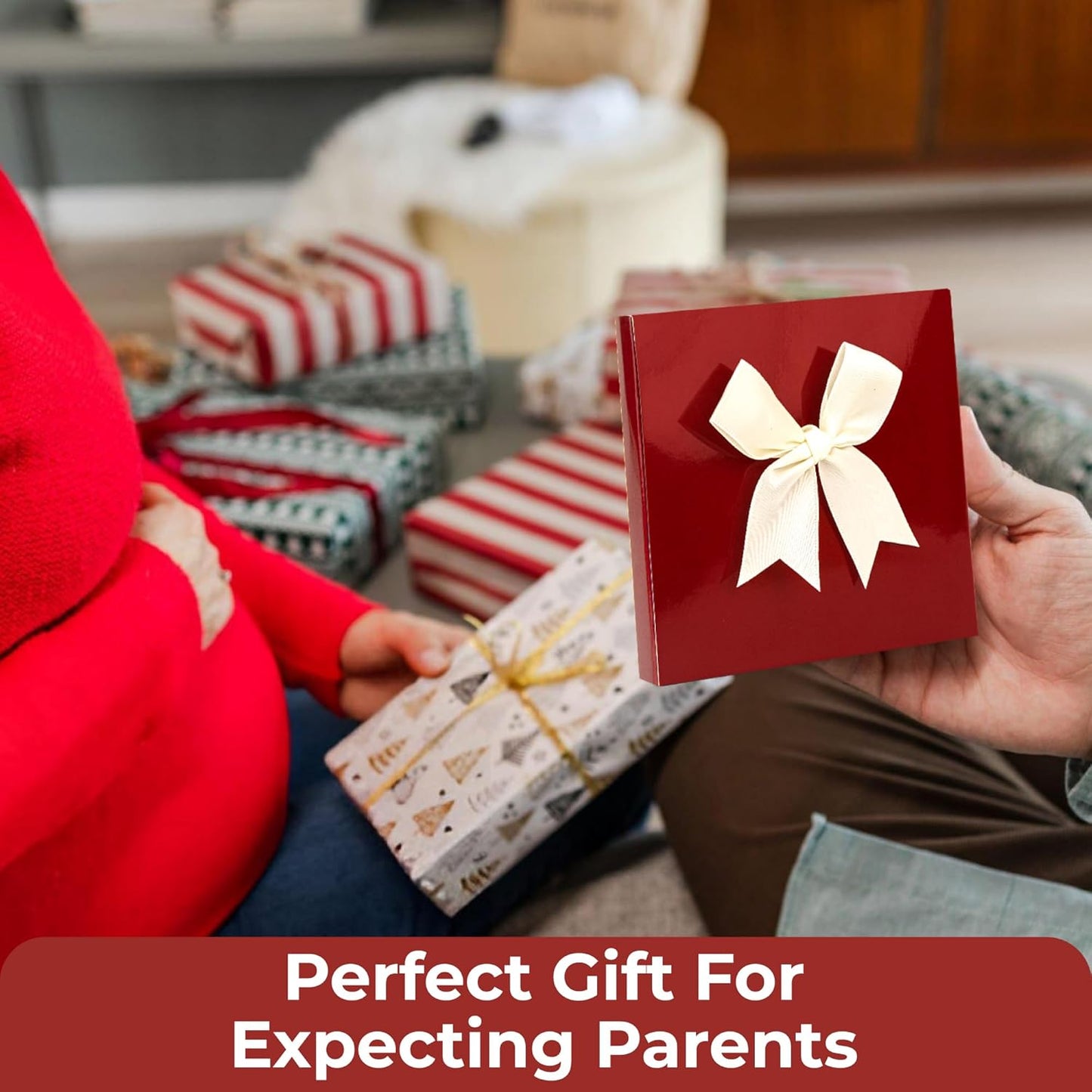 Christmas Pregnancy Announcement Ornament - New Baby Coming Soon 2025 Ornaments, Pregnant Christmas Ornament 2024 for Husband Mom, Expecting Parents to Be Gifts Baby Announcement Ideas