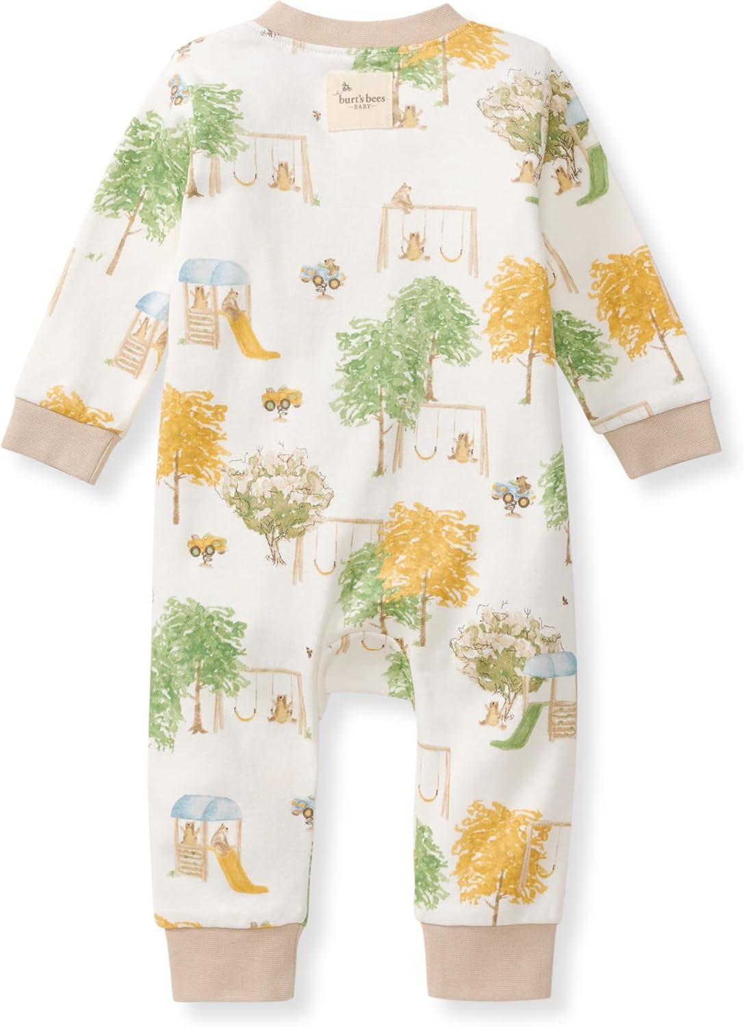 Burt's Bees Baby baby-boys Sleep and Play Pjs, 100% Organic Cotton One-piece Zip Front Footless Romper Jumpsuit Pajamas