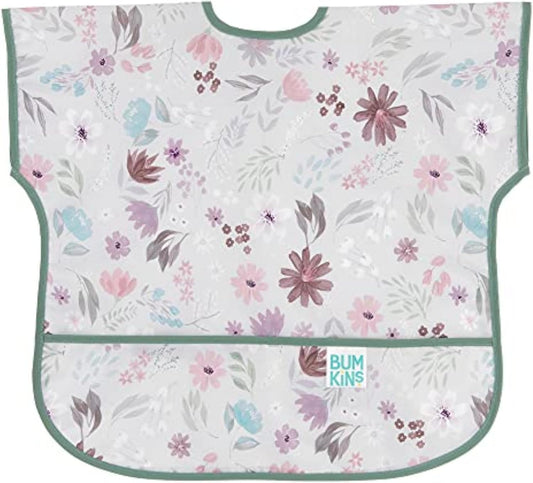 Bumkins Bibs - Toddler Bibs, Waterproof, Large for 1-3 Years, Short Sleeve