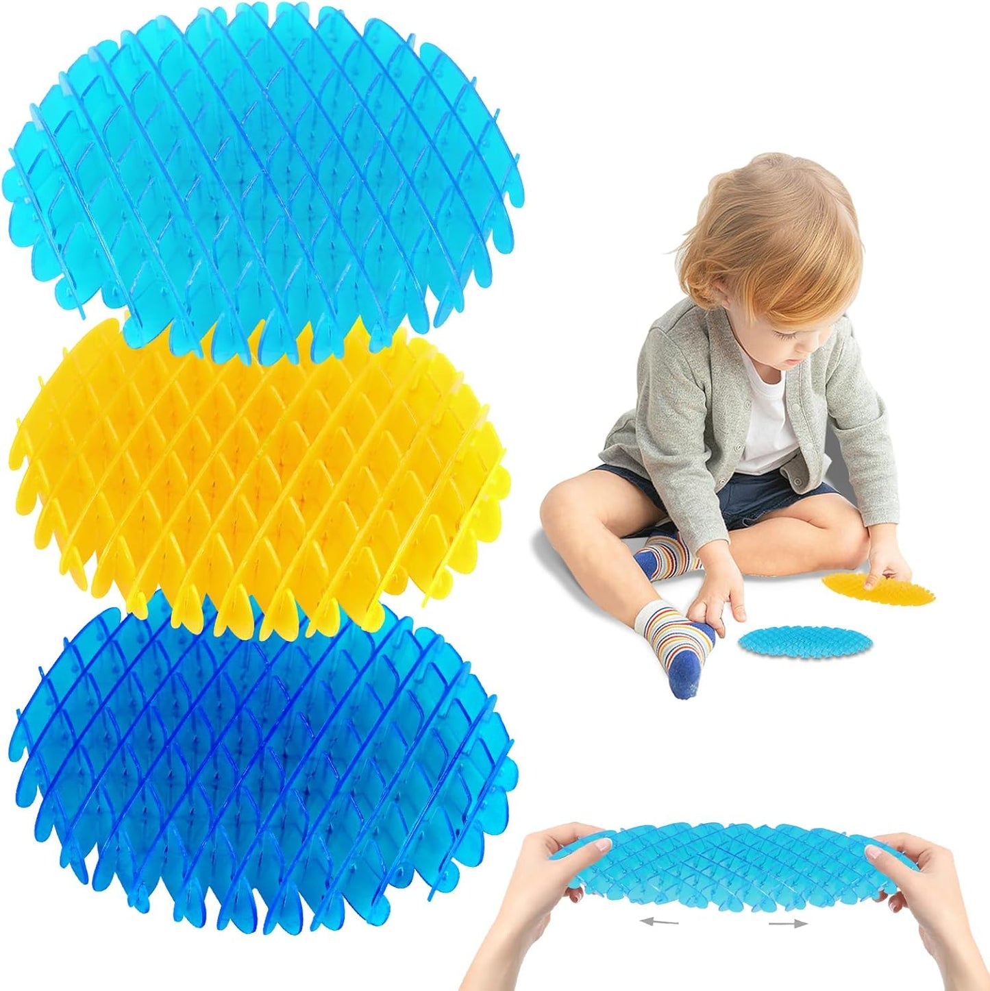 Fidget Worm Toy,3pcs Worm Big Fidget Toys Adults and Kids, Funny Stretchy Sensory Stress Toys, Fidget Sensory Squeeze Toys, Relieves Stress and Anxiety Finger Toys for Kids with Autism ADHD