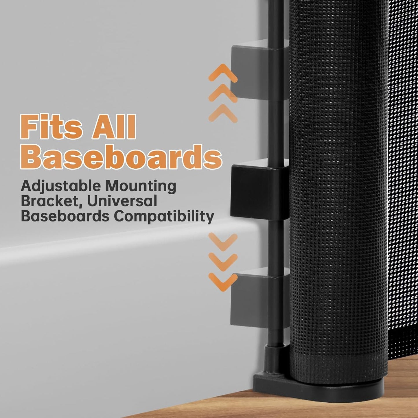 Retractable Baby Gates for Stairs, 78" Extra Wide Retractable Dog Gate with Support Rods for The House, 42" Extra Tall Baby Safety Gates Pet Gate for Doorways, Hallways, Indoor, Outdoor