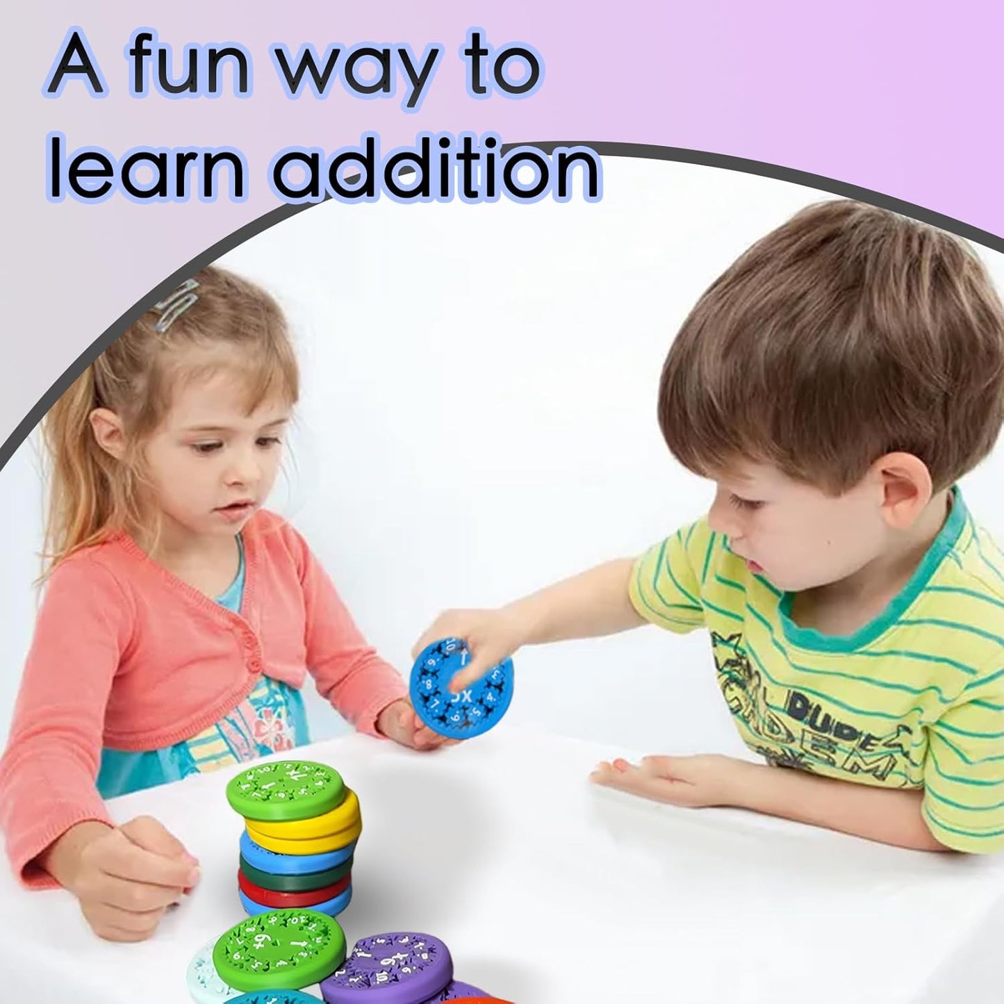 Math Facts Fidget Spinners, Math Facts Fidget Spinners for All The Stimmers, Multiplication Chat Game Fidget Toys for Adults Kids (18Pcs)