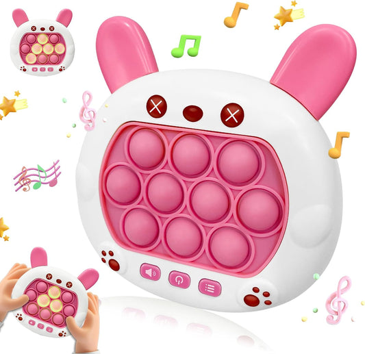 Fast Push Bubble Game - Quick Speed Push Puzzle Game Console Toys Light Up Pop Pro Fidget Games Bubble Stress Relief Handheld Electronic Pop Game for Kids