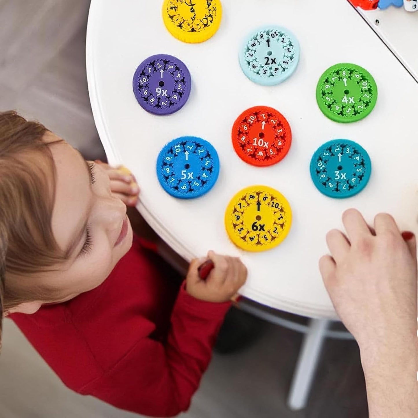 9Pcs Math Fidget Spinners, Math Fidget Toy, Math Facts Fidget Spinners for All Kids - Fidget Learning Game Toy Anxiety Relief Toys for Kids Autism (Add Or Subtract)