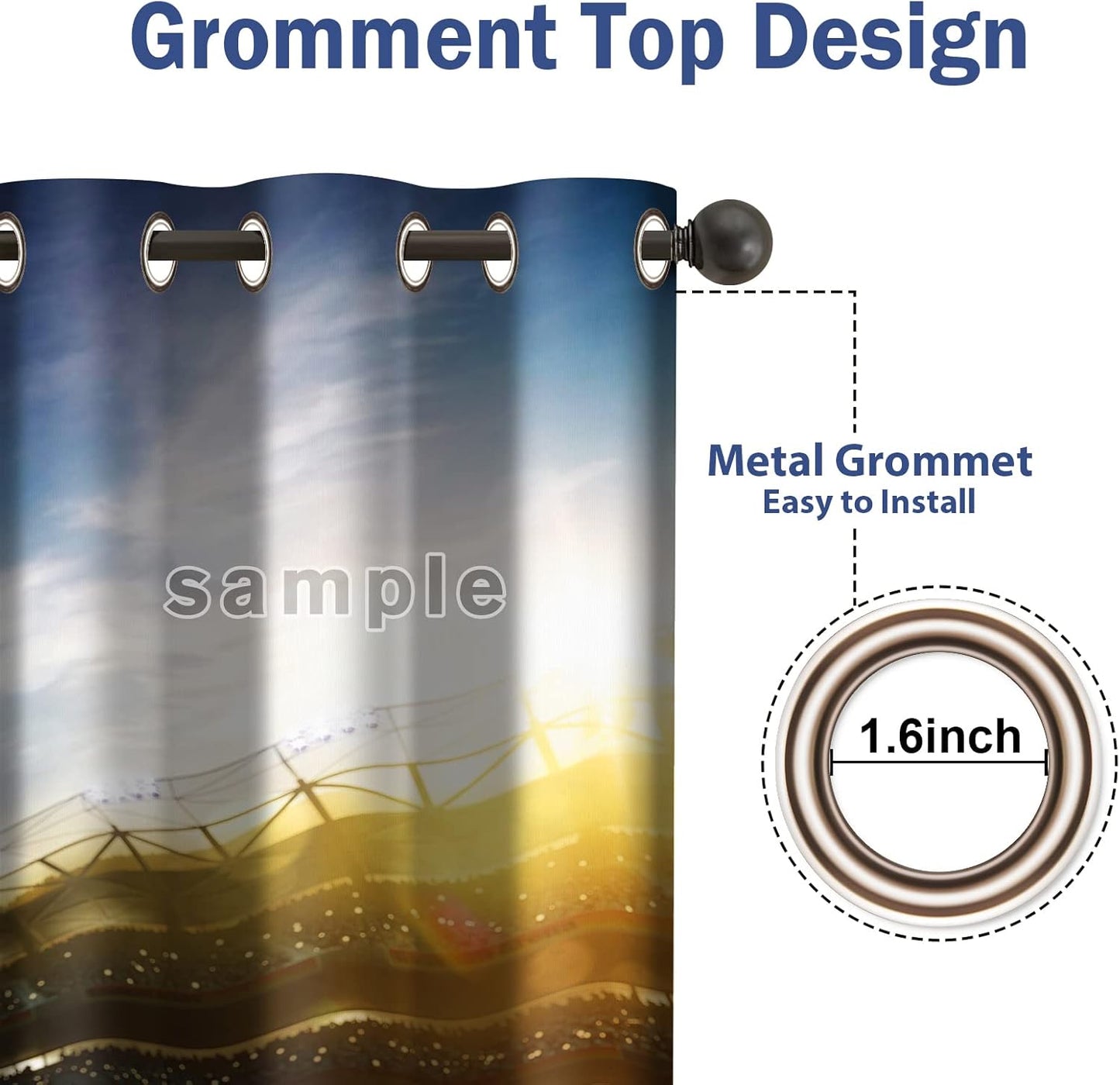 Jekeno Game Controller Blackout Curtains for Kids Boys Teens Bedroom Colorful Video Game Gamer Gaming Gamepad Decor for Home Living Room Grommet Window Drapes 2 Panel Set, 52"x63"