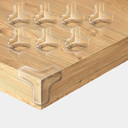 16 Pack Table Corner Protectors Clear Corner Guards Corner Bumpers Covers, Furniture & Sharp Corner Baby Proofing, T-Shaped