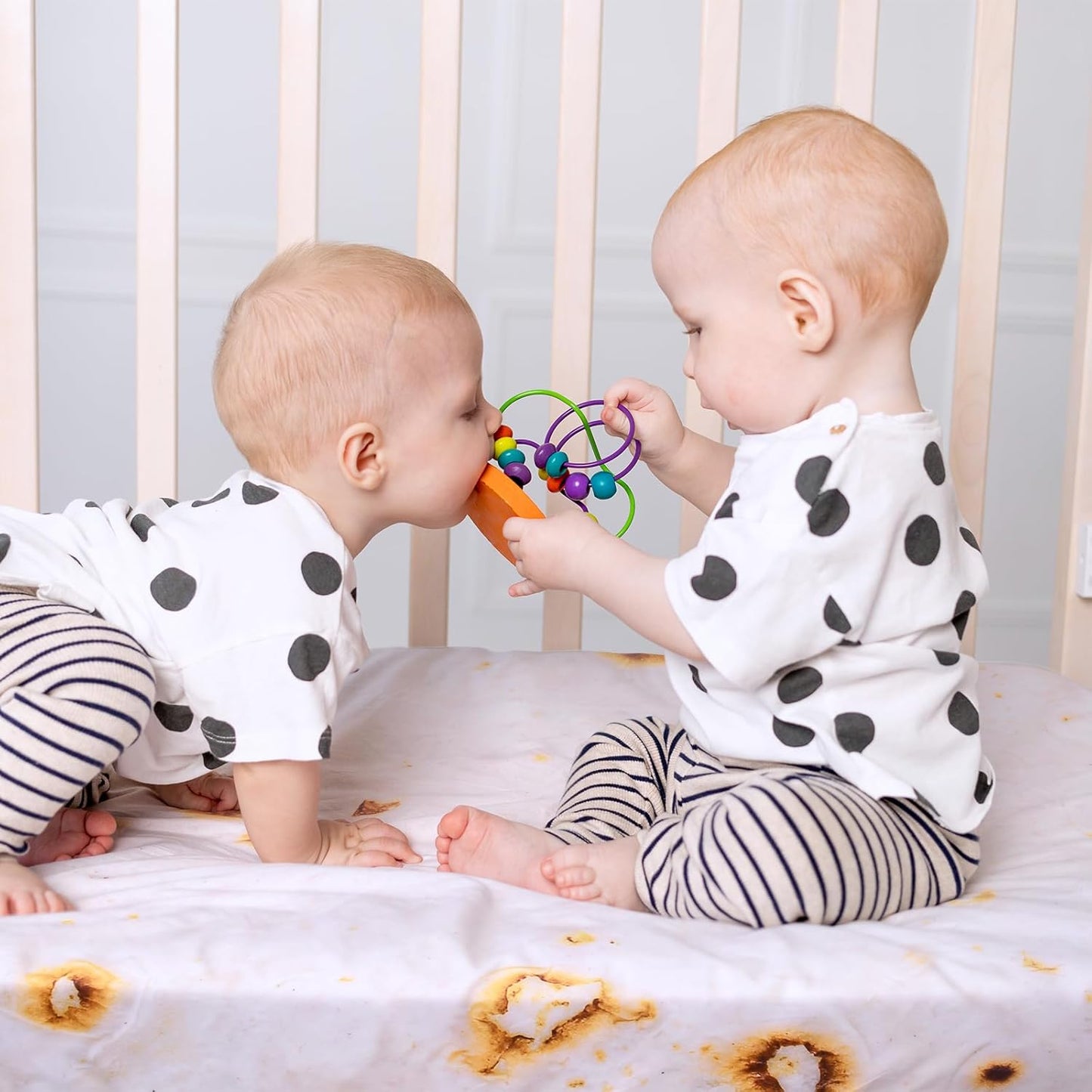 UOMNY Crib Sheet, Burritos Tortilla Crib Sheets Baby Sheet for Standard Crib and Toddler Mattresses Nursery Bedding Sheet Crib Mattress Sheets for Boys and Girls 1 Pack Toddler Sheet