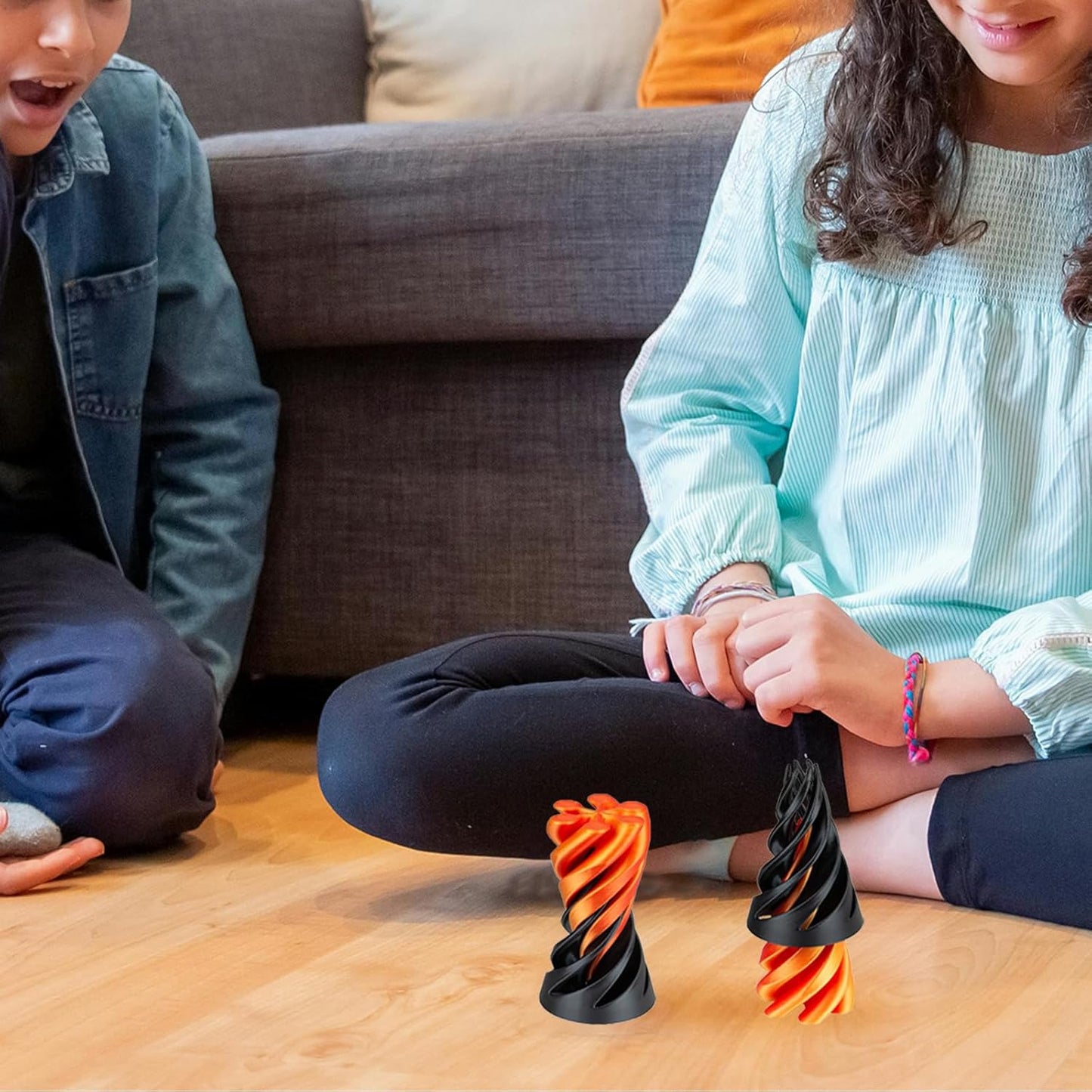 Impossible Cone, Spiral Cone Fidget Toy 3D Printed Spiral Fidget Toys Impossible Pyramid Passthrough Sculpture, Mini Cones Pass Through Pyramid Fidget Toy for Stress and Anxiety Relaxing