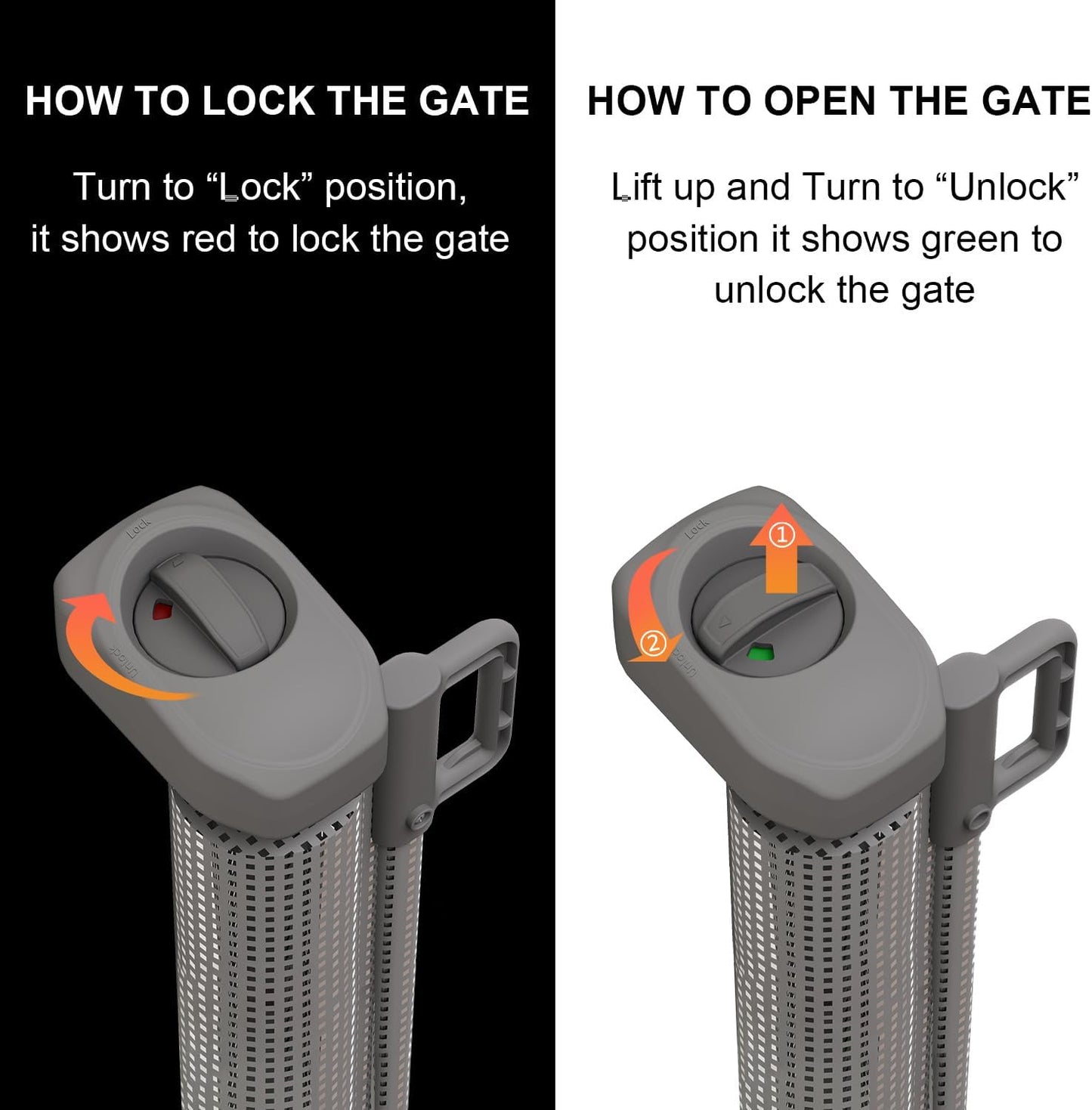 Retractable Baby Gate,Mesh Baby Gate or Mesh Dog Gate,33" Tall,Extends up to 71" Wide,Child Safety Gate for Doorways, Stairs, Hallways, Indoor/Outdoor, Grey