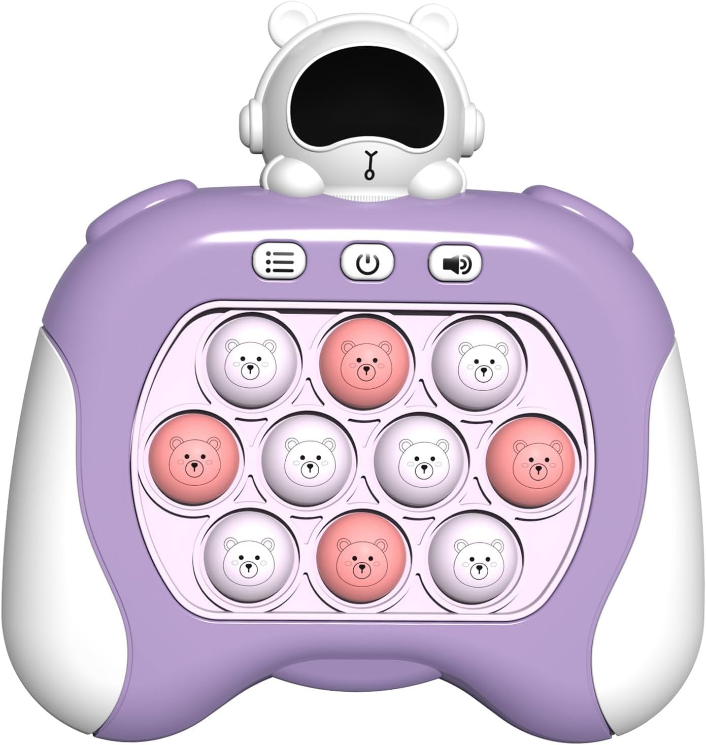 Fast Quick Push Bubble Pop Fidget Toy, Electronic Light Up Game Console, Cool Birthday Present for 6 7 8 9 10-12 Year Boys and Girls Pop Up Stress Relief Toy, Concentration Speed Puzzle Game for Kids