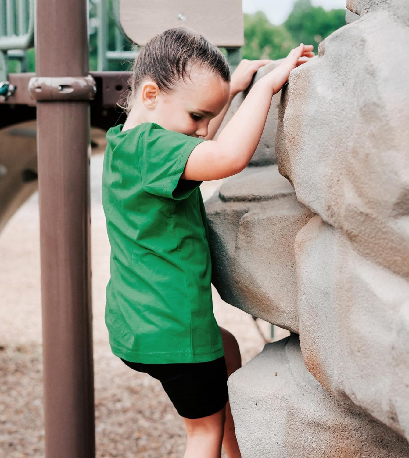 LAPASA Kids T-Shirts Short Sleeve (4 Pack) 100% Cotton Plain Top Tees Boy & Girl Unisex Toddler Children Tie Dye Summer K01