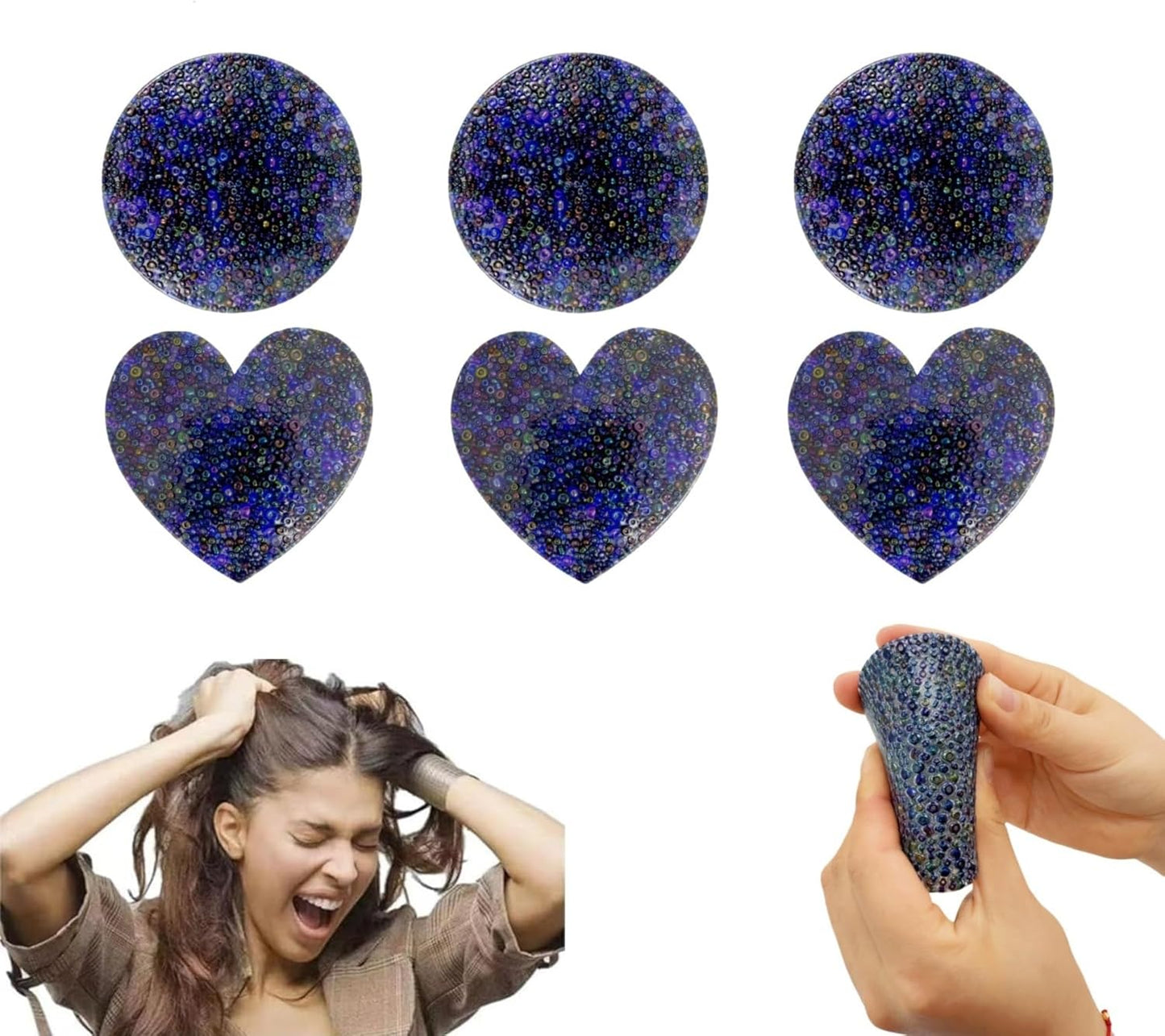 Skin Picking Fidget Toys, Pick Pad Fidget,Trichotillomania Fidget Toys for Skin Pickers, Dermatillomania Fidget Toys，Stress Anxietys Relief Toys for Adults