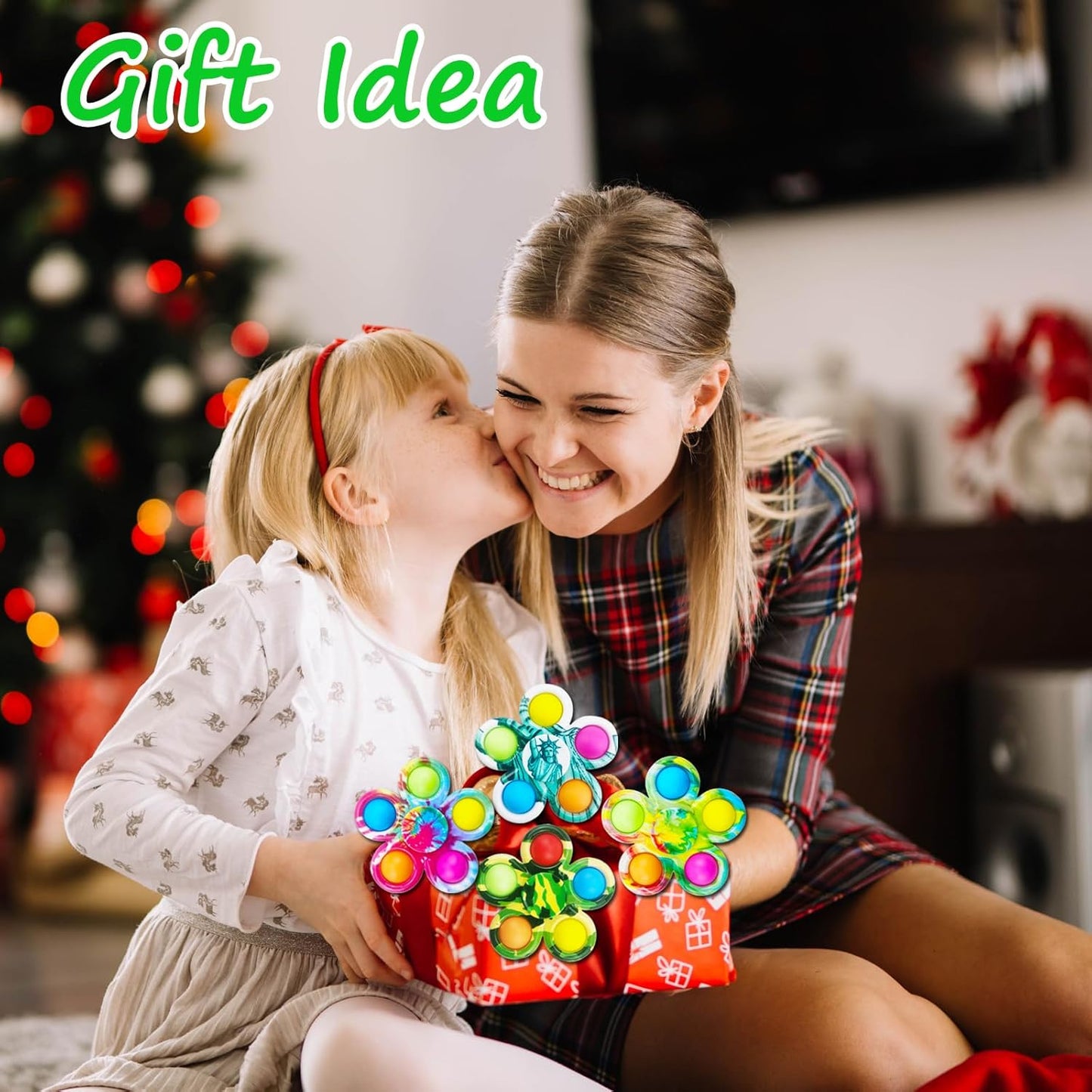 30Pcs Fidget Spinner Pop Fidget Toys Bulk for Adults, Fidget Toys for Kids 8-12 3-5, ADHD Autism Fidgets for Teens Toddler, Sensory Fidget Toys Pack for Party Favors Goodie Bag Stuffers