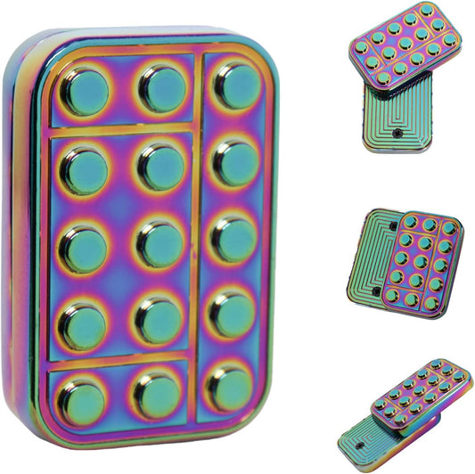 Fidget Toys Adults Metal Fidget Slider Magnetic EDC Haptic Fidget Toys for Adults - Multicolor