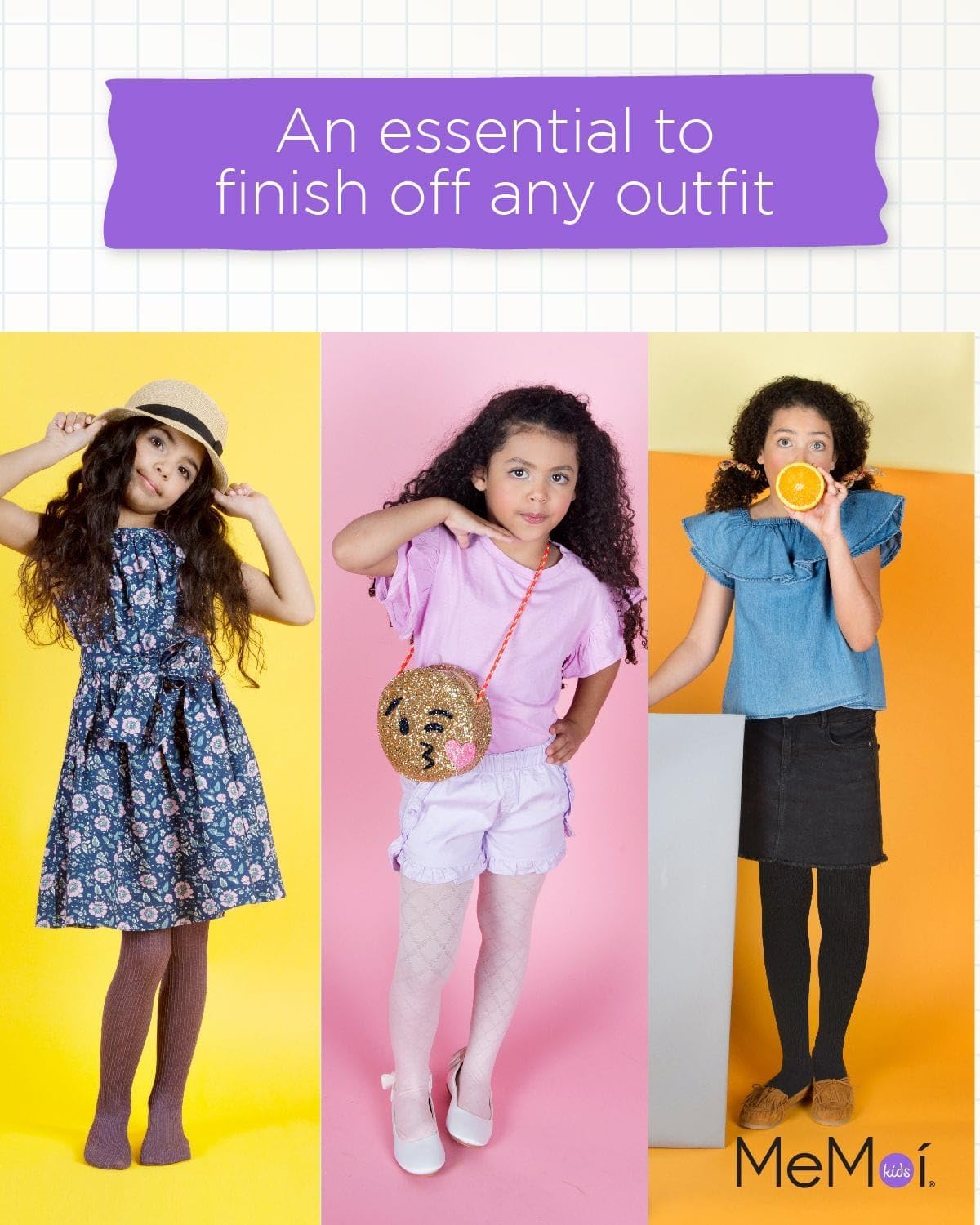 MeMoi Pelerine Stitch Girl's Cotton Blend Tights