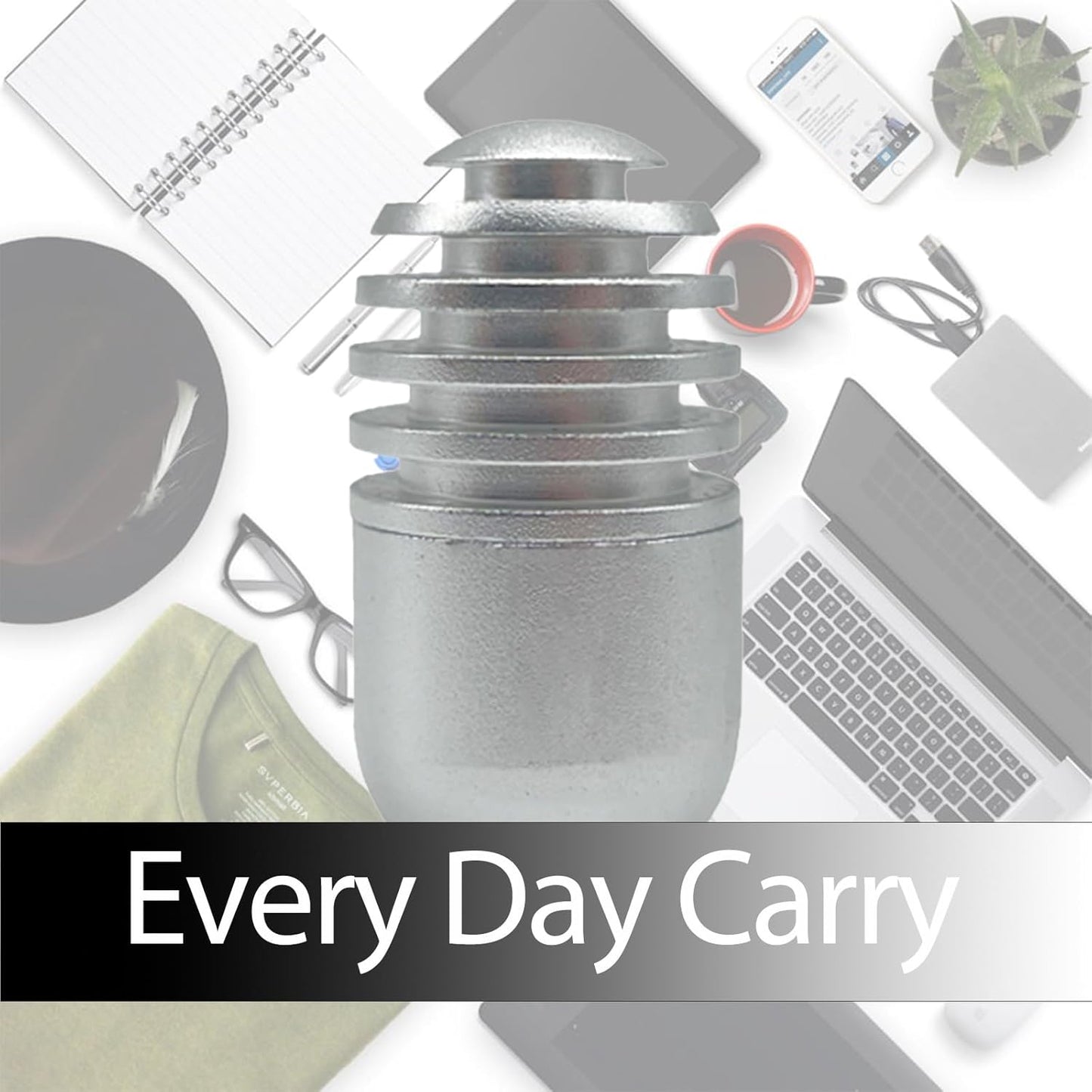 Fidget Toys Fidget Clicker Magnetic Metal Capsule Fidget Toys Fidget Slider, EDC Fidget Toy for Adults Teens, ADHD Anxiety Stress Relief Toys, Gift for Boyfriend, Husband and Father (Silver)